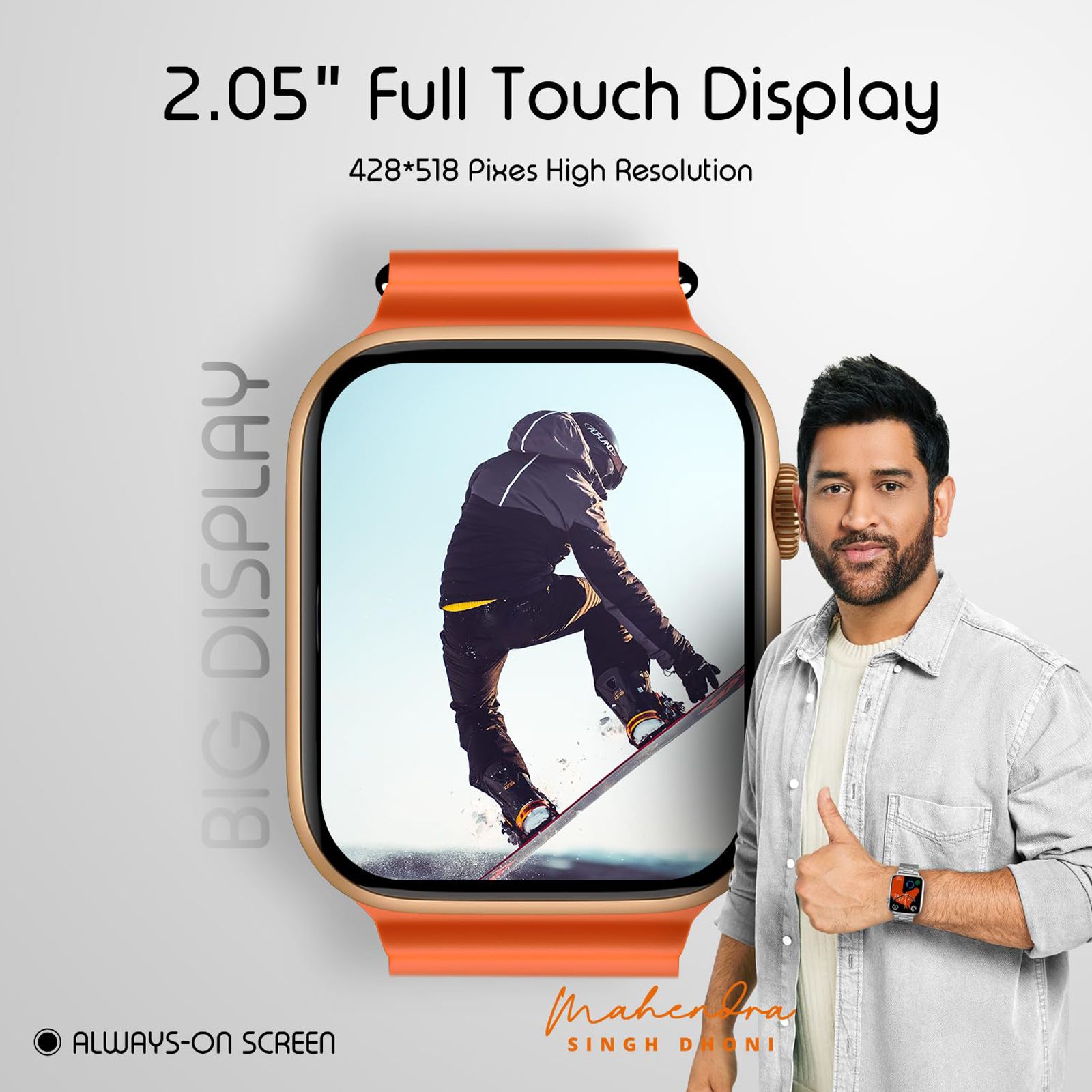 FIRE-BOLTT Vogue Smartwatch with Bluetooth Calling (52mm Display, IP68 Water Resistant, Orange Strap) FIRE-BOLTT Vogue Smartwatch with Bluetooth Calling (52mm Display, IP68 Water Resistant, Orange Strap)_6