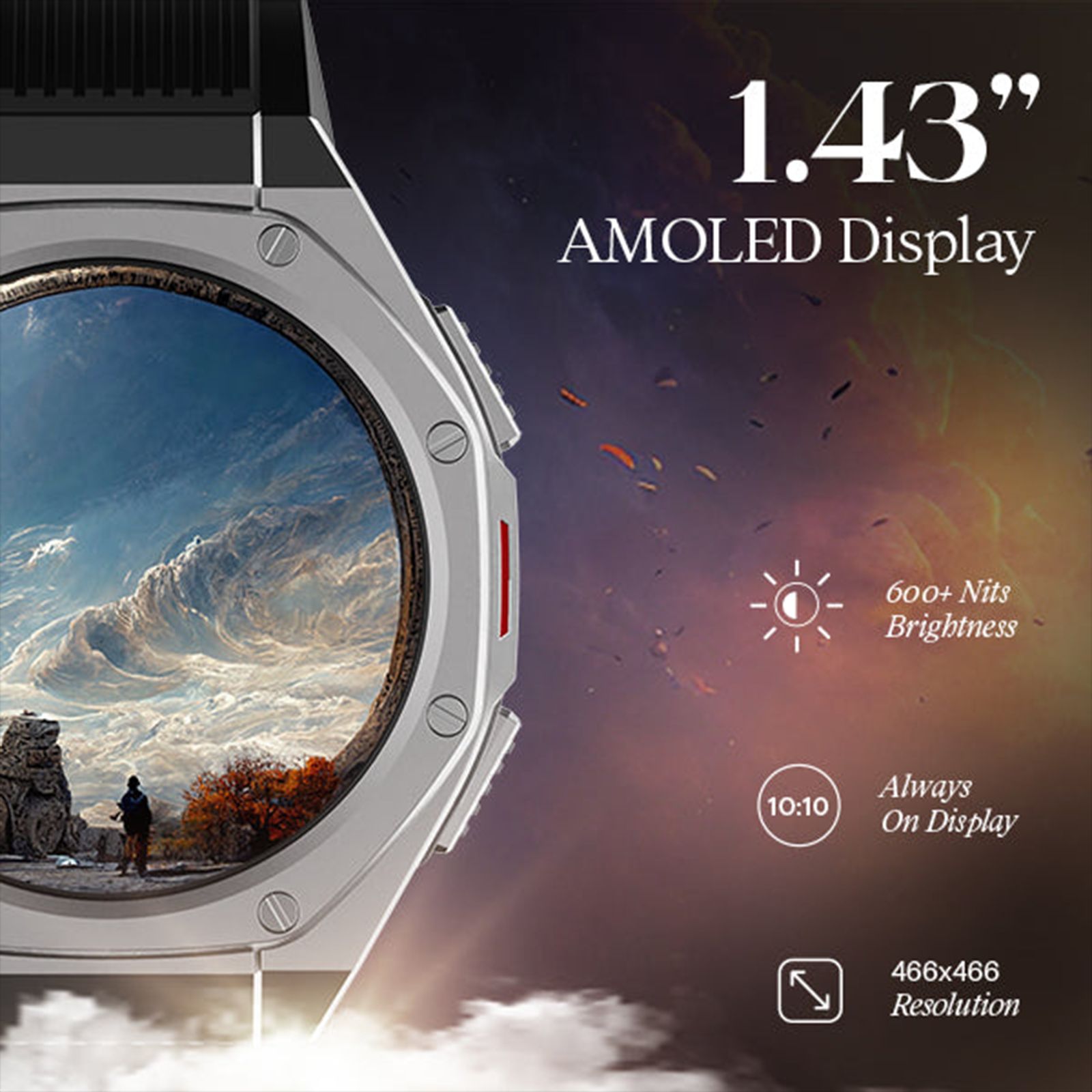 boAt Enigma X600 Smartwatch with Bluetooth Calling (42mm, AMOLED Display, IP68 Water Resistant, Jet Black Strap) boAt Enigma X600 Smartwatch with Bluetooth Calling (42mm, AMOLED Display, IP68 Water Resistant, Jet Black Strap)_8