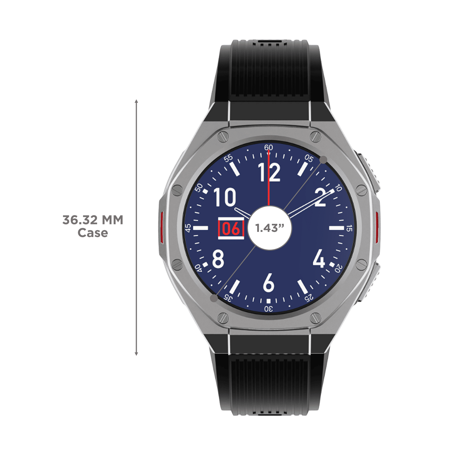 boAt Enigma X600 Smartwatch with Bluetooth Calling (42mm, AMOLED Display, IP68 Water Resistant, Jet Black Strap) boAt Enigma X600 Smartwatch with Bluetooth Calling (42mm, AMOLED Display, IP68 Water Resistant, Jet Black Strap)_3