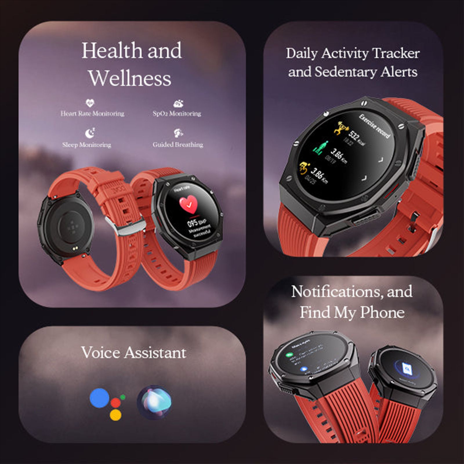 boAt Enigma X600 Smartwatch with Bluetooth Calling (42mm, AMOLED Display, IP68 Water Resistant, Royal Orange Strap) boAt Enigma X600 Smartwatch with Bluetooth Calling (42mm, AMOLED Display, IP68 Water Resistant, Royal Orange Strap)_6