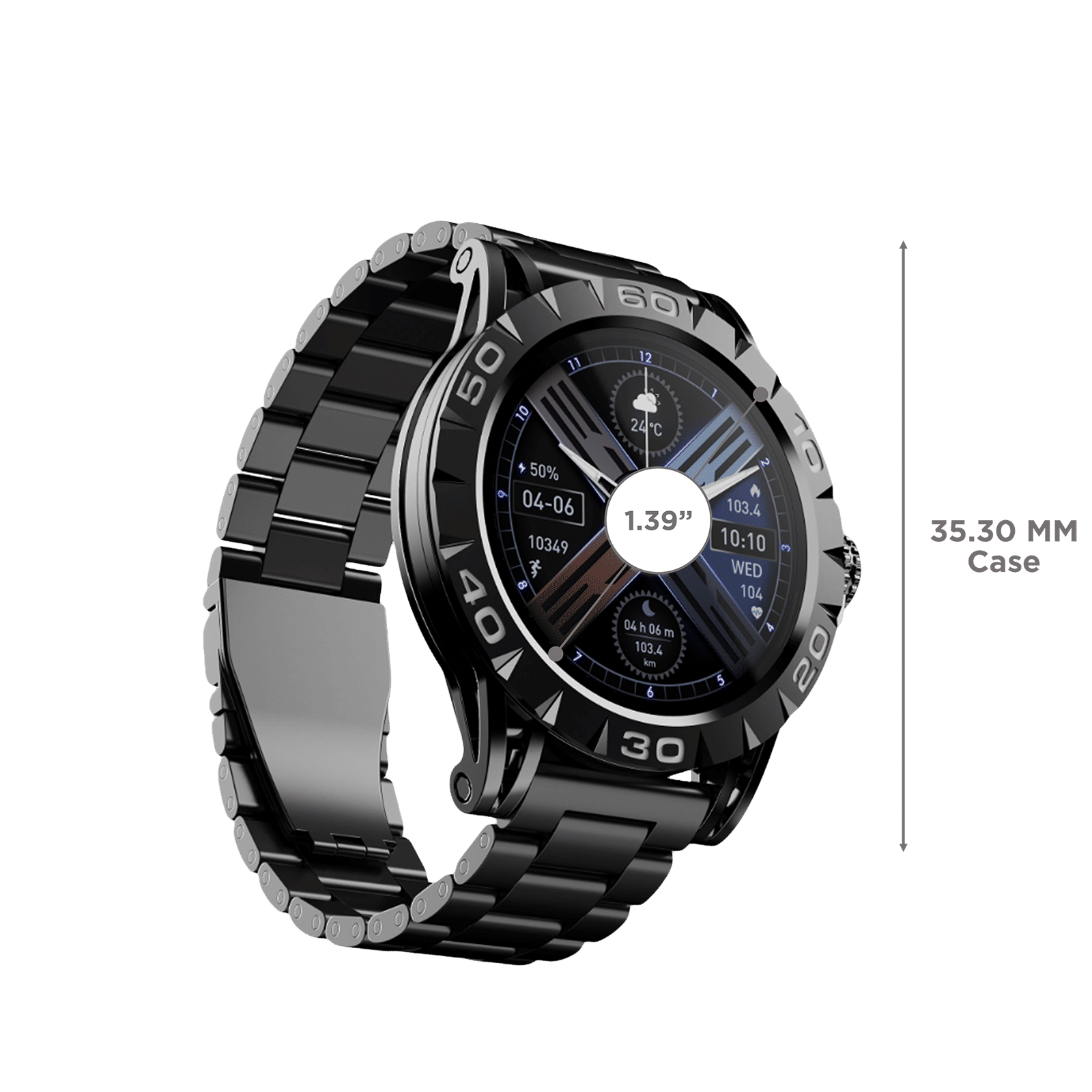 boAt Enigma Z30 Smartwatch with Bluetooth Calling (36.3mm AMOLED Display, IP67 Sweat Resistant, Classic Black Strap) boAt Enigma Z30 Smartwatch with Bluetooth Calling (36.3mm AMOLED Display, IP67 Sweat Resistant, Classic Black Strap)_3