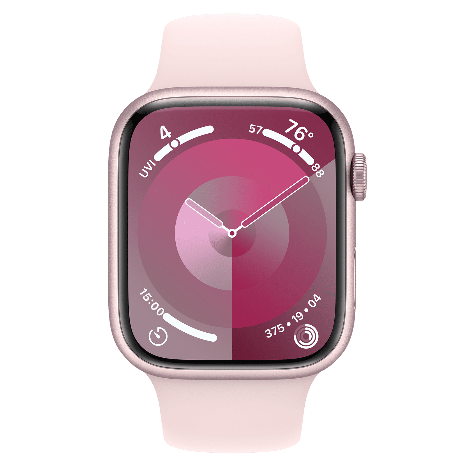 Apple Watch Series 9 GPS+Cellular with Light Pink Sport Band - S/M (45mm Display, Pink Aluminium Case) Apple Watch Series 9 GPS+Cellular with Light Pink Sport Band - S/M (45mm Display, Pink Aluminium Case)_2