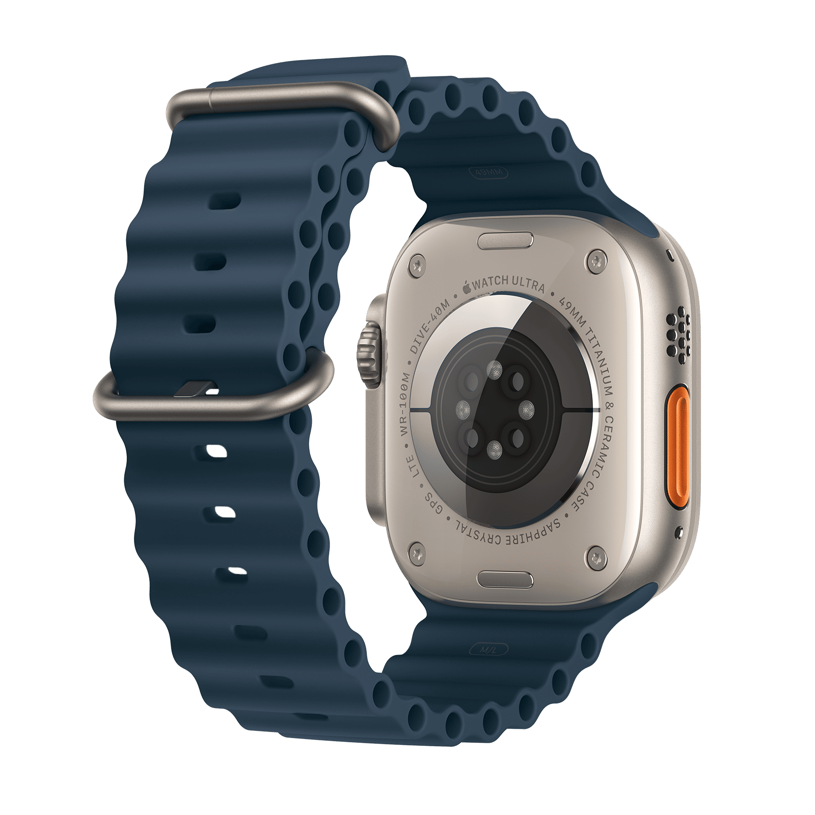 Apple Watch Ultra 2 GPS+Cellular with Blue Ocean Band - M/L (49mm Display, Titanium Case)_3