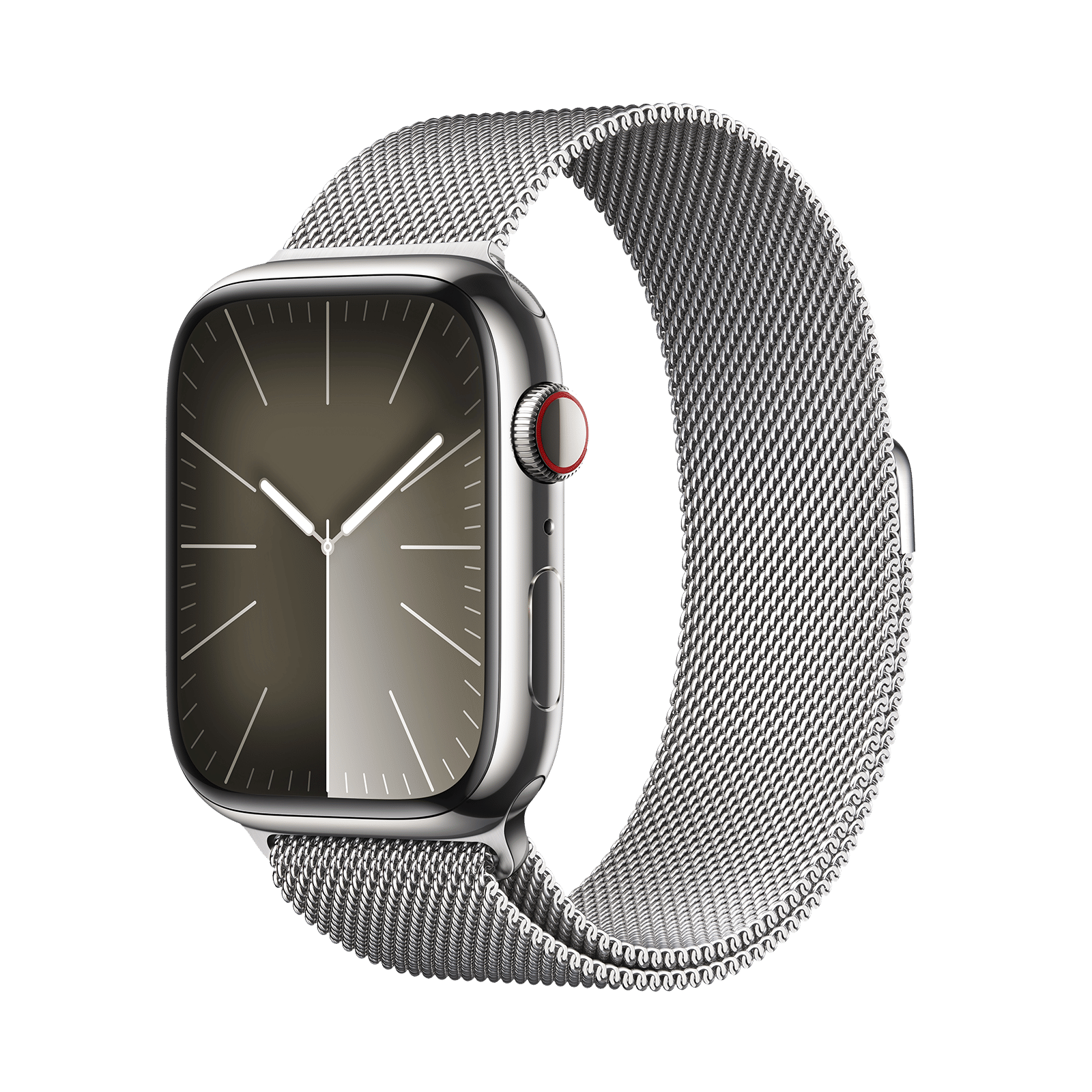 Apple Watch Series 9 GPS+Cellular with Silver Milanese Loop - M/L (45mm Display, Silver Stainless Steel Case) Apple Watch Series 9 GPS+Cellular with Silver Milanese Loop - M/L (45mm Display, Silver Stainless Steel Case)_1