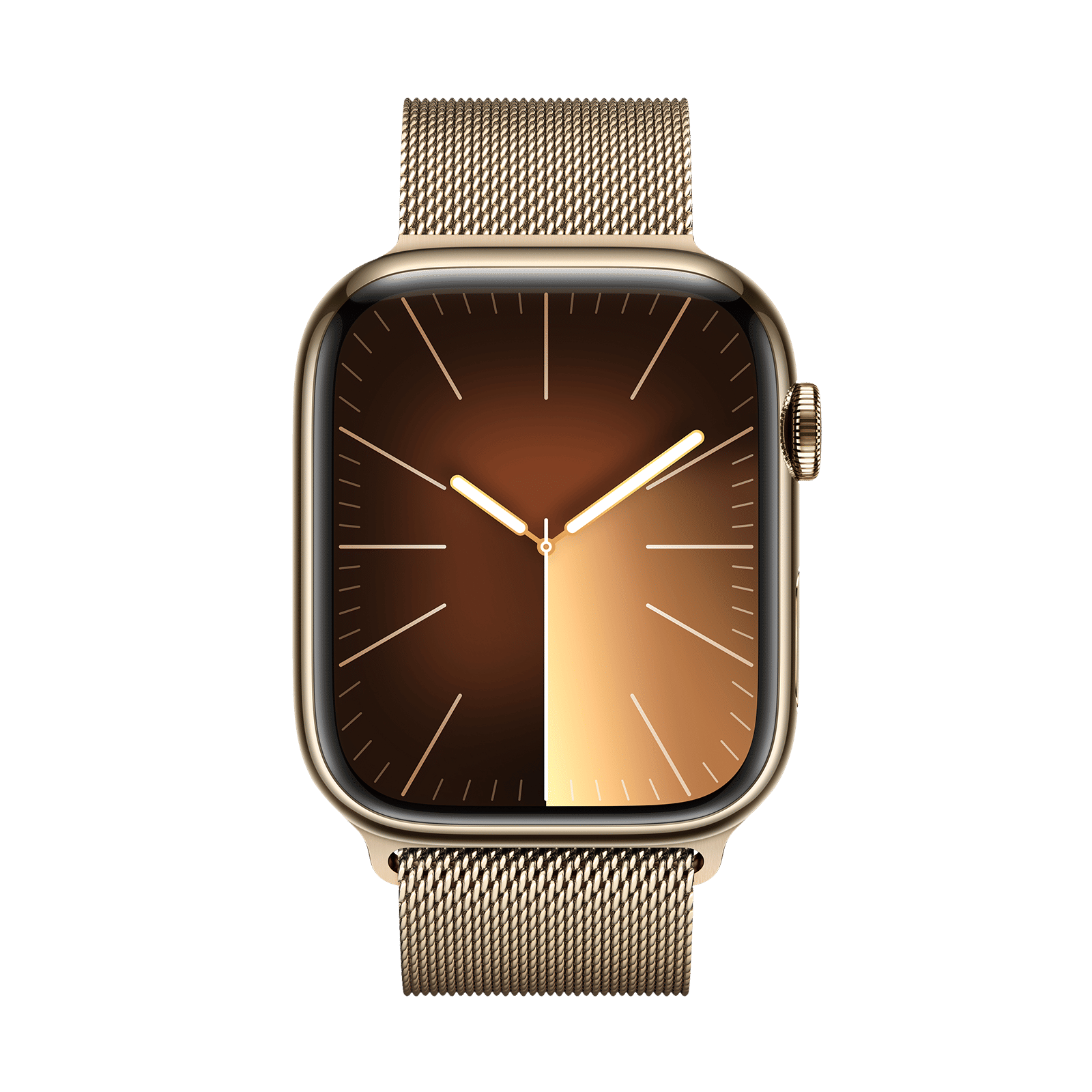 Apple Watch Series 9 GPS+Cellular with Gold Milanese Loop - M/L (45mm Display, Gold Stainless Steel Case)_2