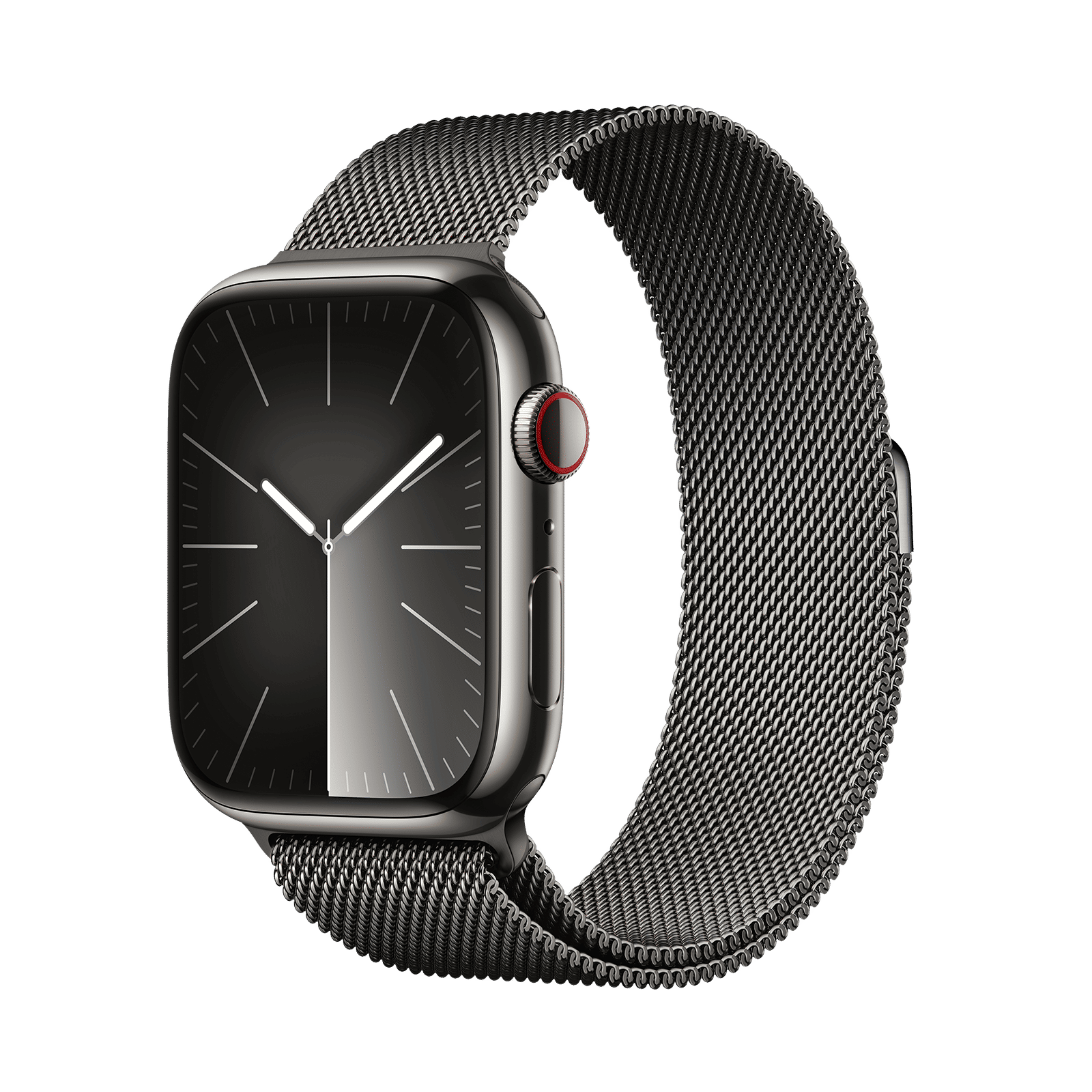 Apple Watch Series 9 GPS+Cellular with Graphite Milanese Loop - M/L (45mm Display, Graphite Stainless Steel Case) Apple Watch Series 9 GPS+Cellular with Graphite Milanese Loop - M/L (45mm Display, Graphite Stainless Steel Case)_1