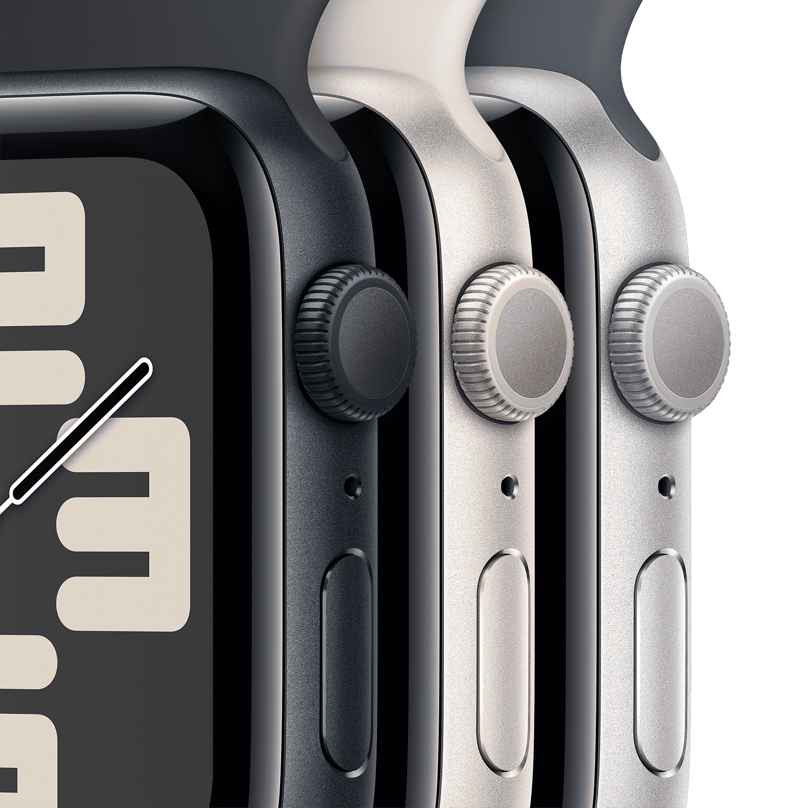 Apple Watch SE GPS with Midnight Sport Band - S/M (40mm Display, Midnight Aluminium Case)_3