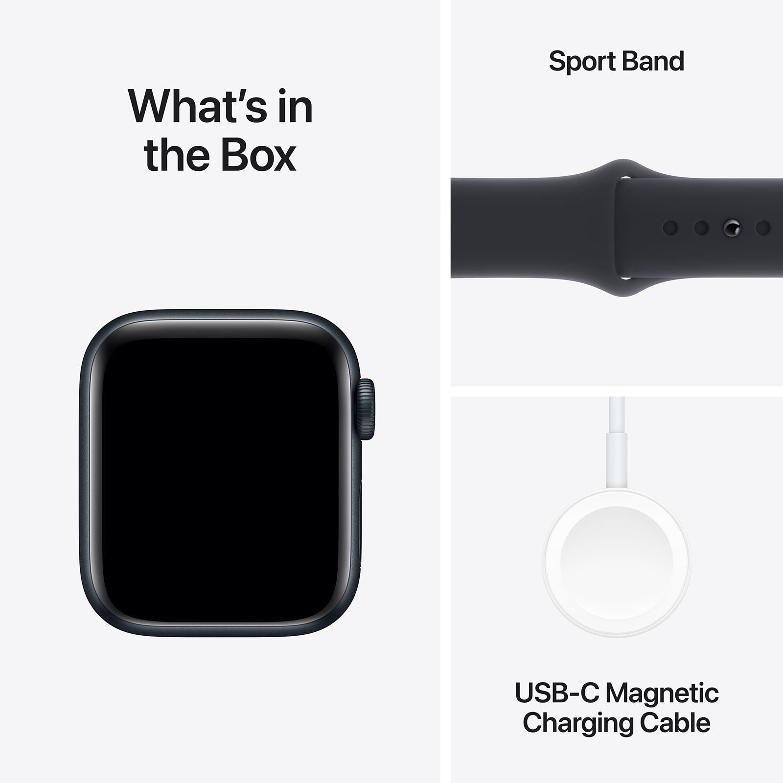 Apple Watch SE GPS with Midnight Sport Band - S/M (40mm Display, Midnight Aluminium Case)_8
