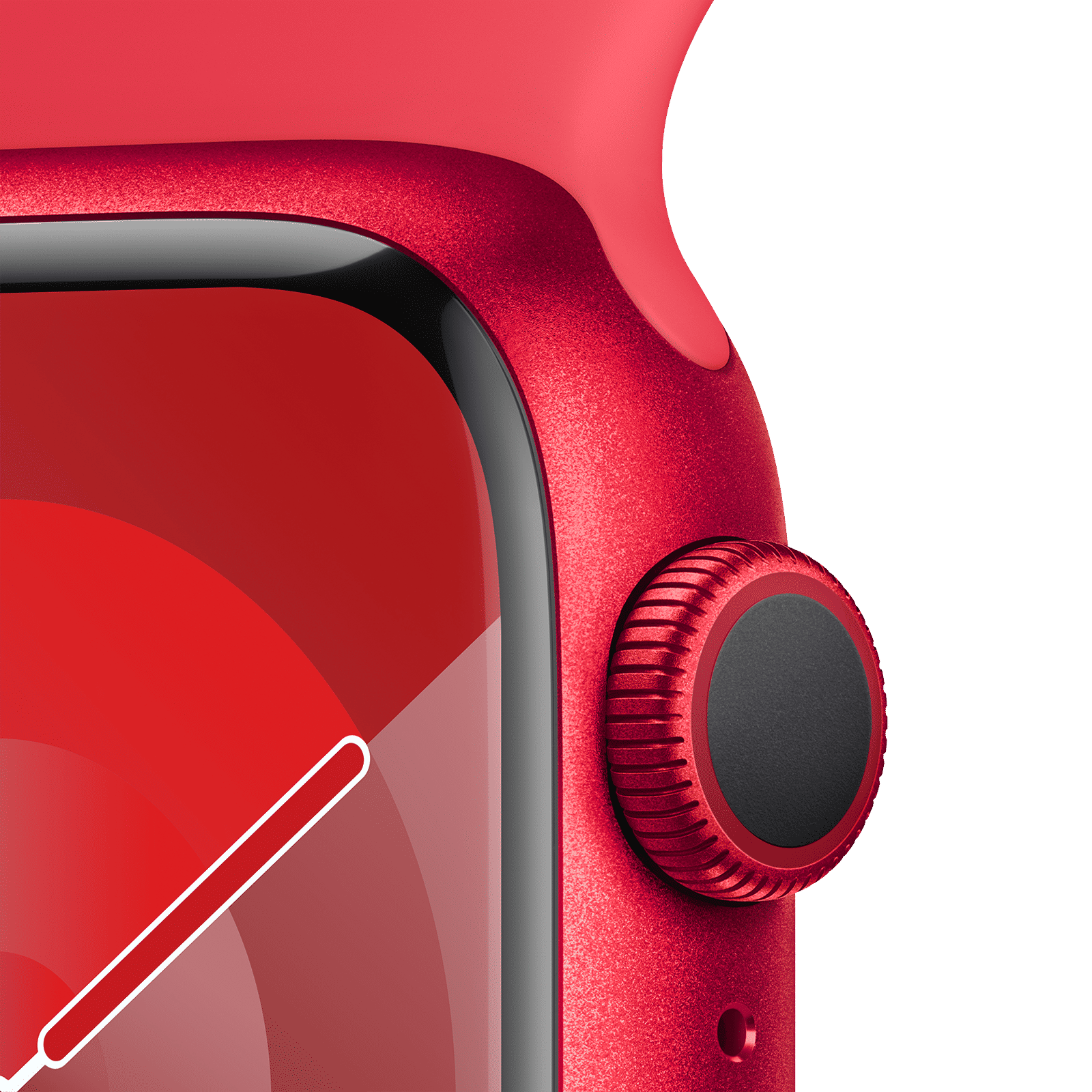 Apple Watch Series 9 GPS with Red Sport Band - S/M 41mm Display, Red Aluminium Case)_3