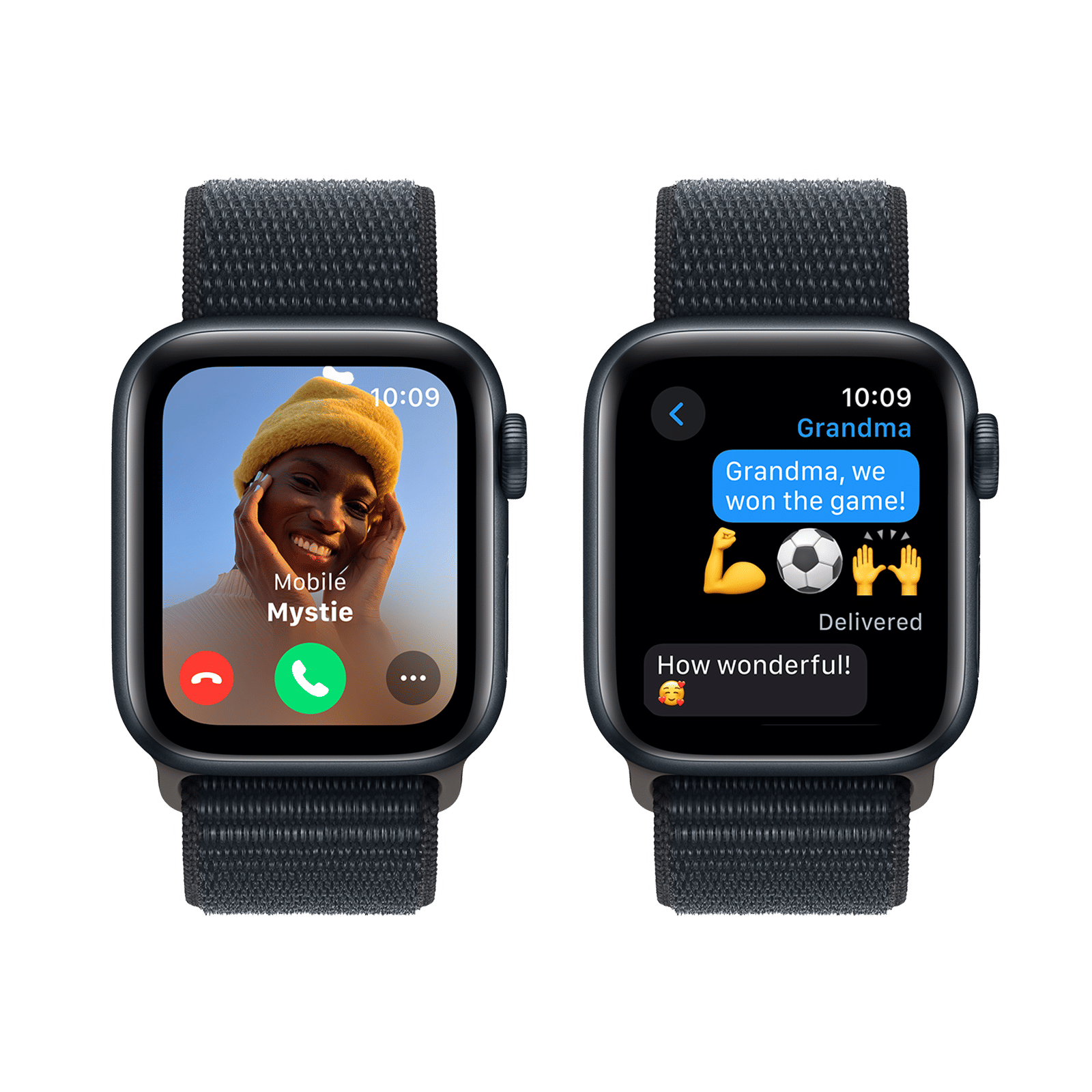 Apple Watch SE GPS with Midnight Sport Loop - S/M (40mm Display, Midnight Aluminium Case)_4