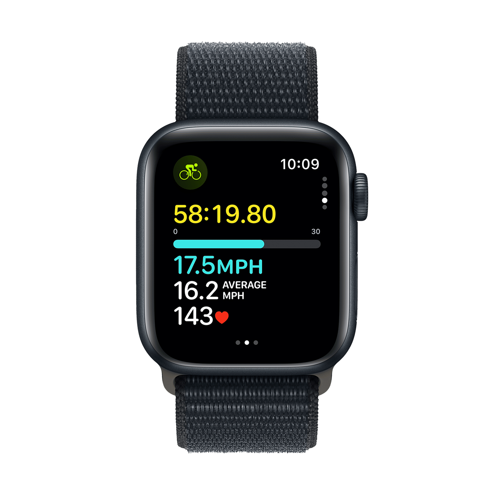Apple Watch SE GPS with Midnight Sport Loop - S/M (40mm Display, Midnight Aluminium Case)_6