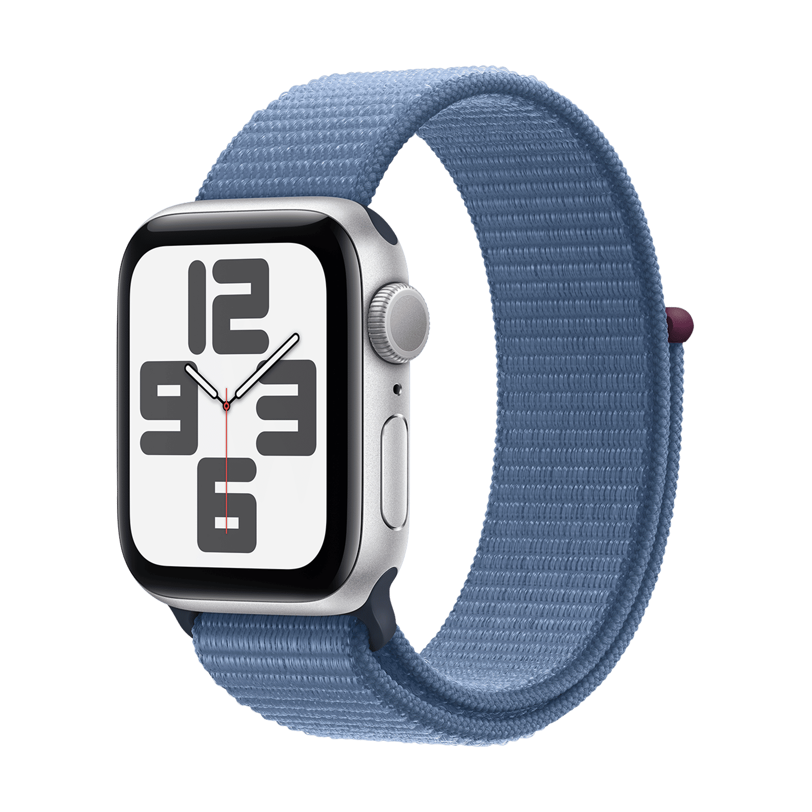 Apple Watch SE GPS with Winter Blue Sport Loop - S/M (40mm Display, Silver Aluminium Case)_1