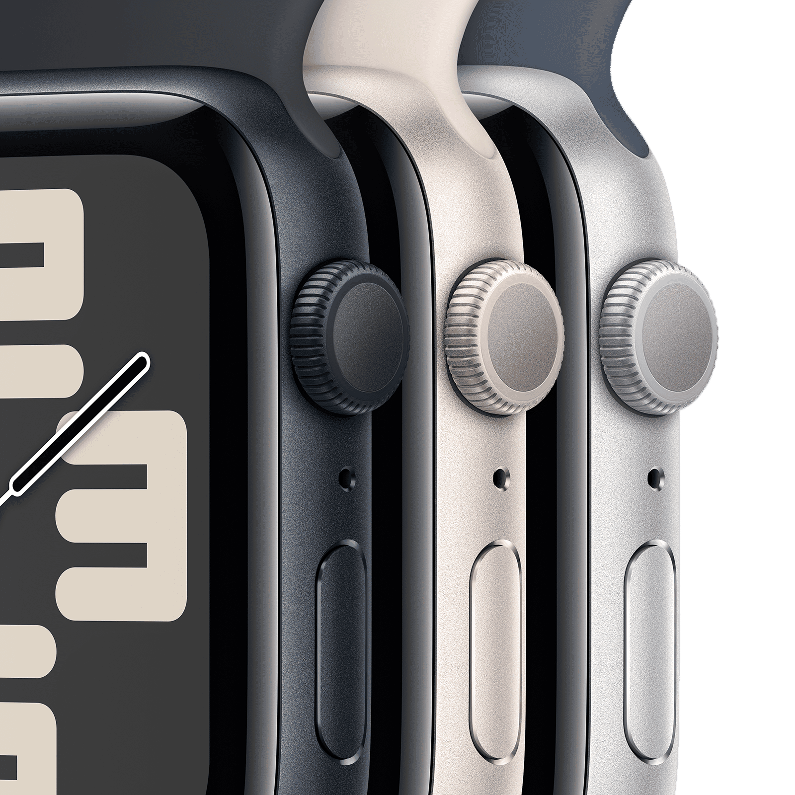 Apple Watch SE GPS with Winter Blue Sport Loop - S/M (40mm Display, Silver Aluminium Case)_3