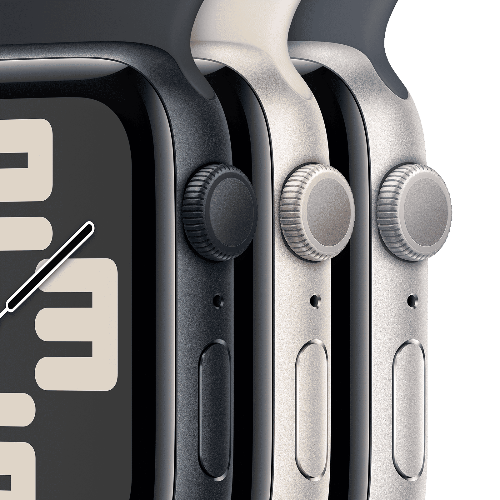 Apple Watch SE GPS with Starlight Sport Band - S/M (44mm Display, Starlight Aluminium Case)_3