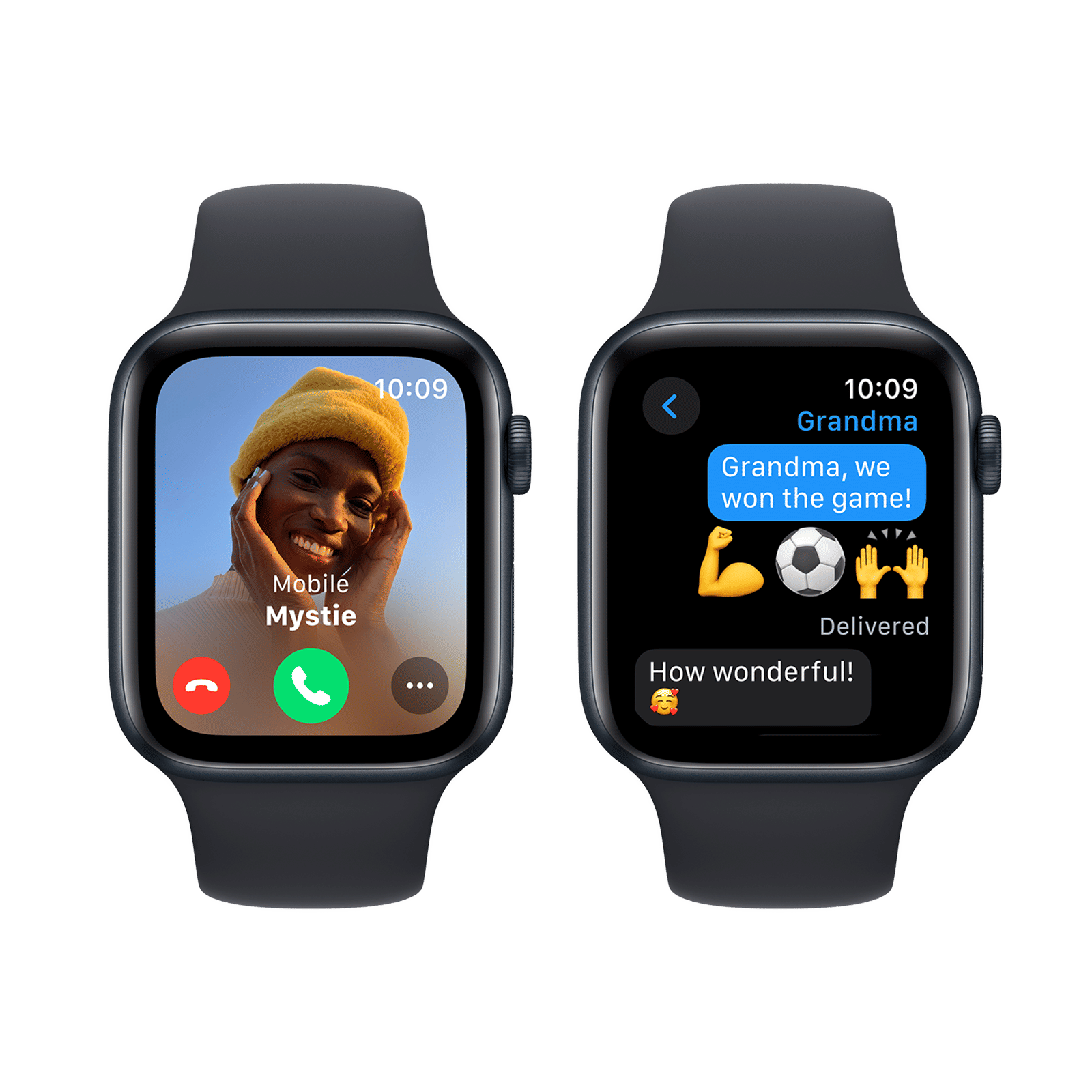 Apple Watch SE GPS with Midnight Sport Band - M/L (44mm Display, Midnight Aluminium Case)_4