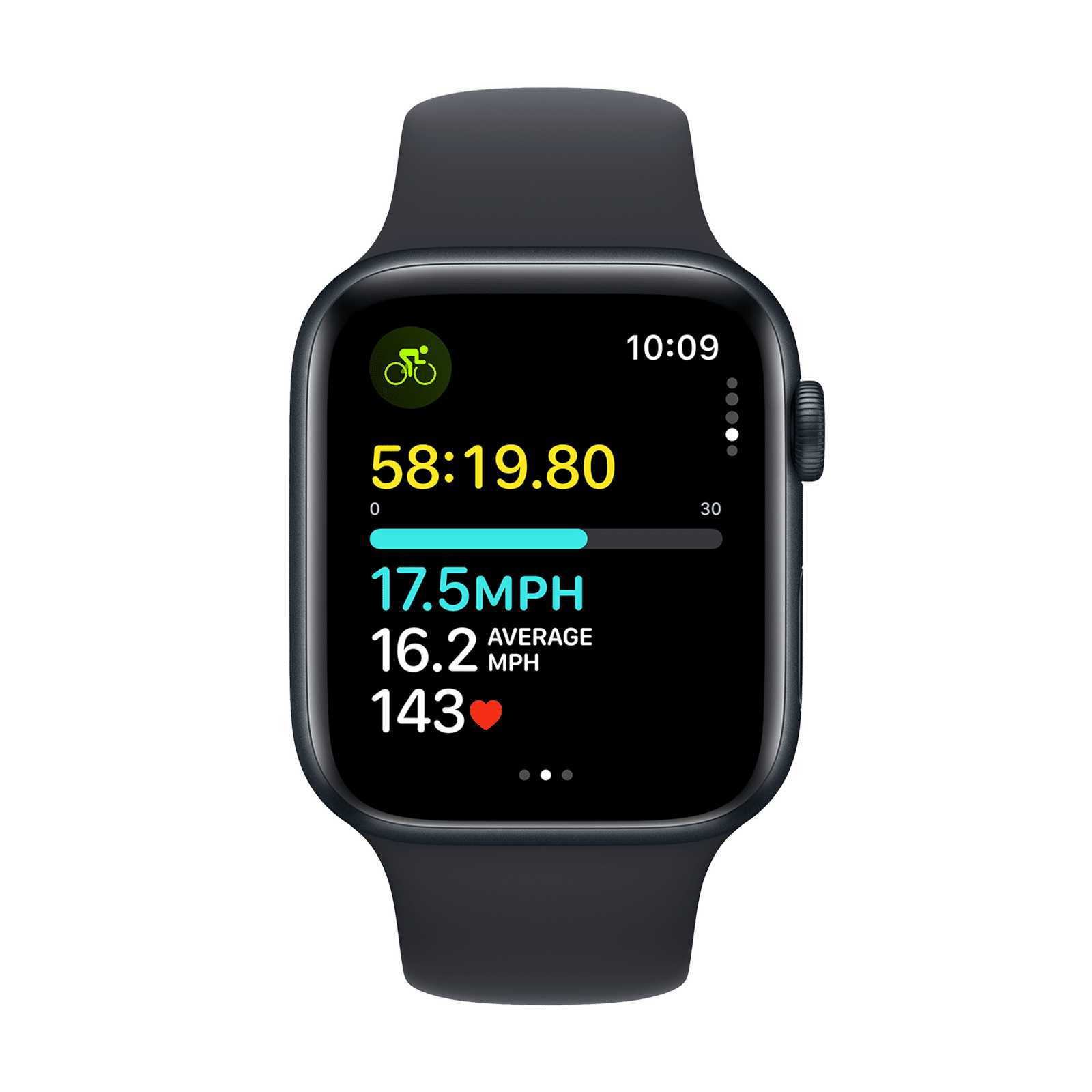 Apple Watch SE GPS with Midnight Sport Band - M/L (44mm Display, Midnight Aluminium Case)_6