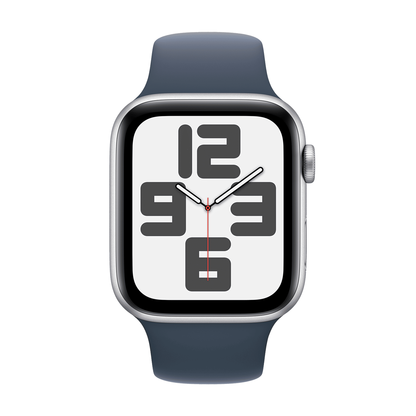 Apple Watch SE GPS with Storm Blue Sport Band - M/L (44mm Display, Silver Aluminium Case) Apple Watch SE GPS with Storm Blue Sport Band - M/L (44mm Display, Silver Aluminium Case)_2