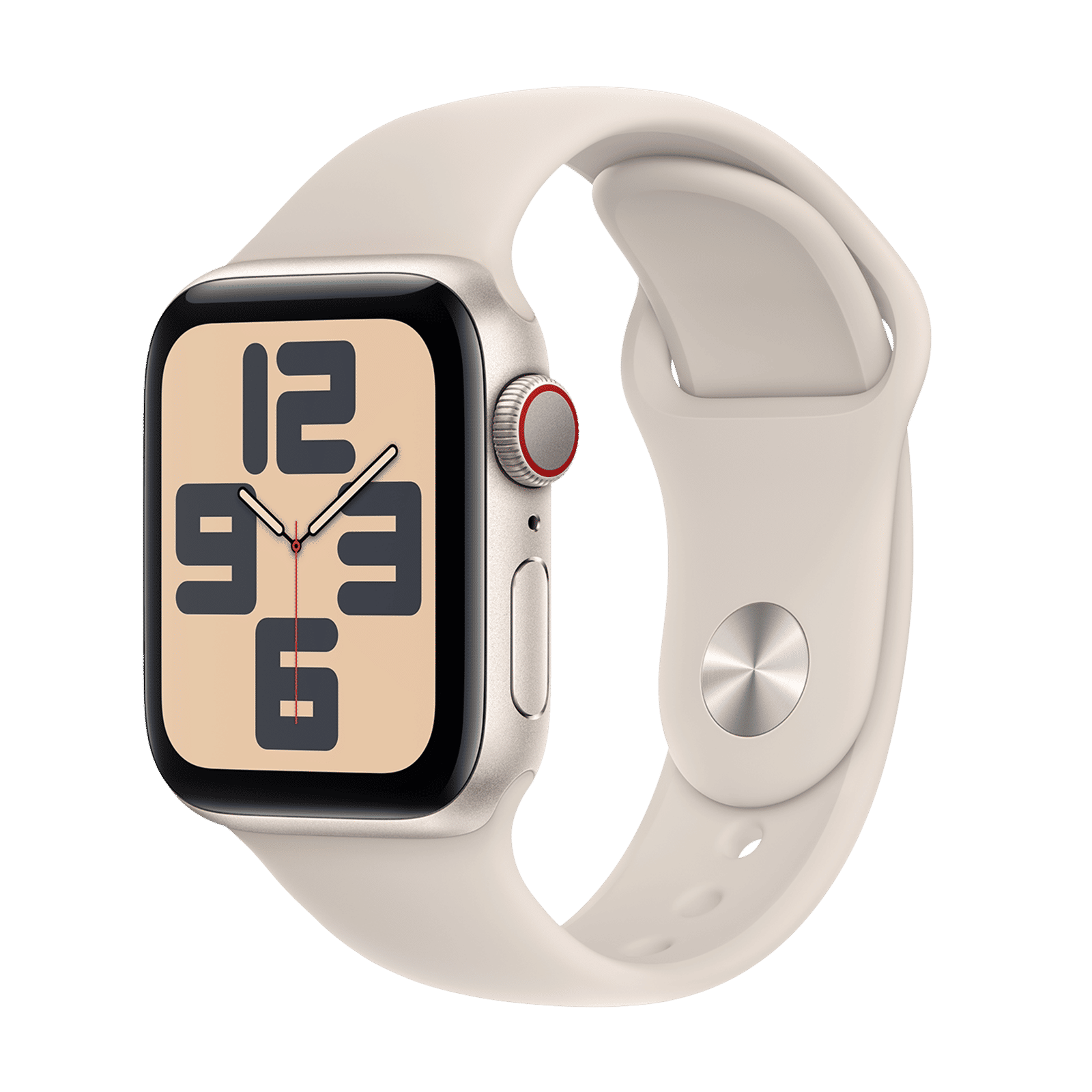 Apple Watch SE GPS+Cellular with Starlight Sport Band - S/M (40mm Display, Starlight Aluminium Case)_1
