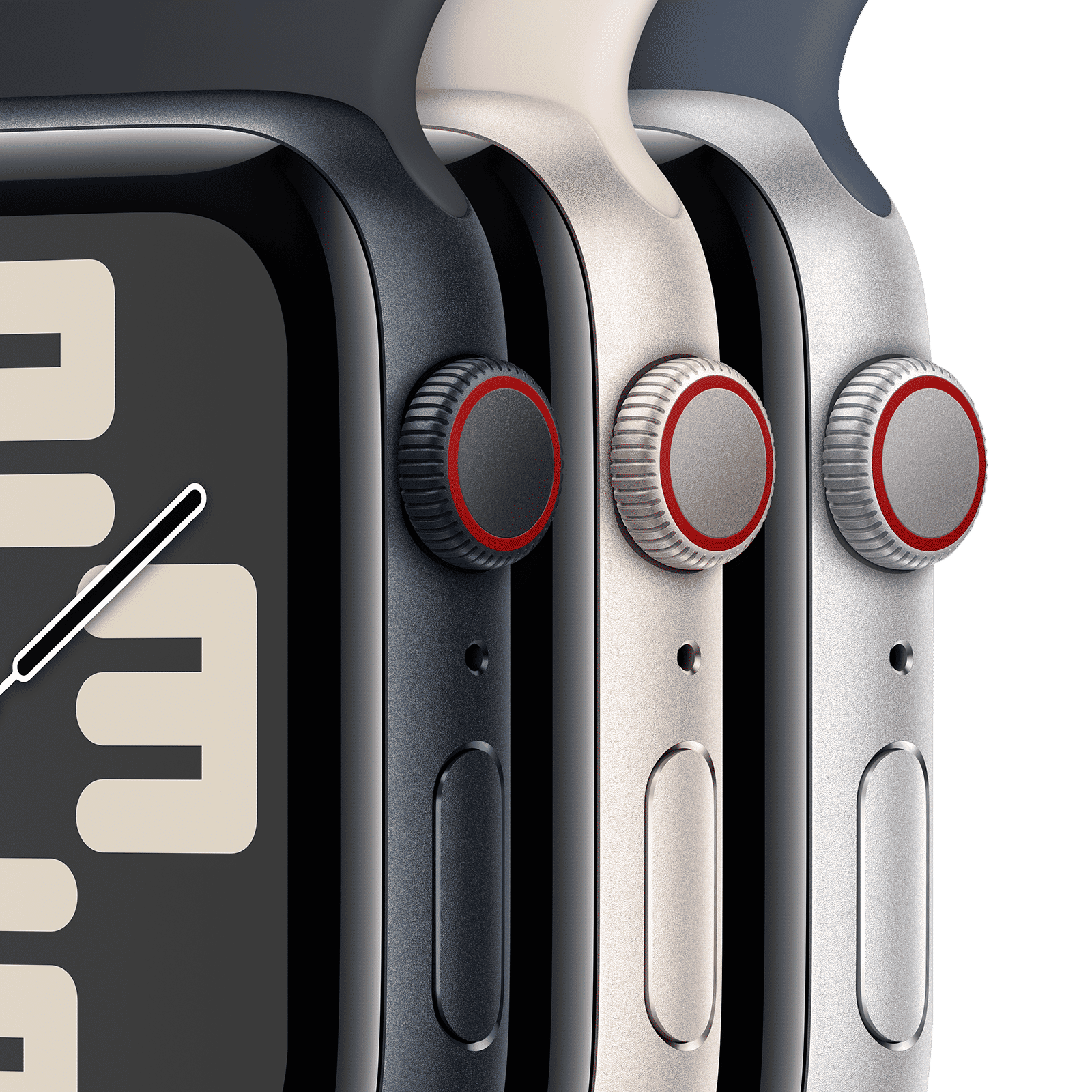 Apple Watch SE GPS+Cellular with Starlight Sport Band - S/M (40mm Display, Starlight Aluminium Case)_3