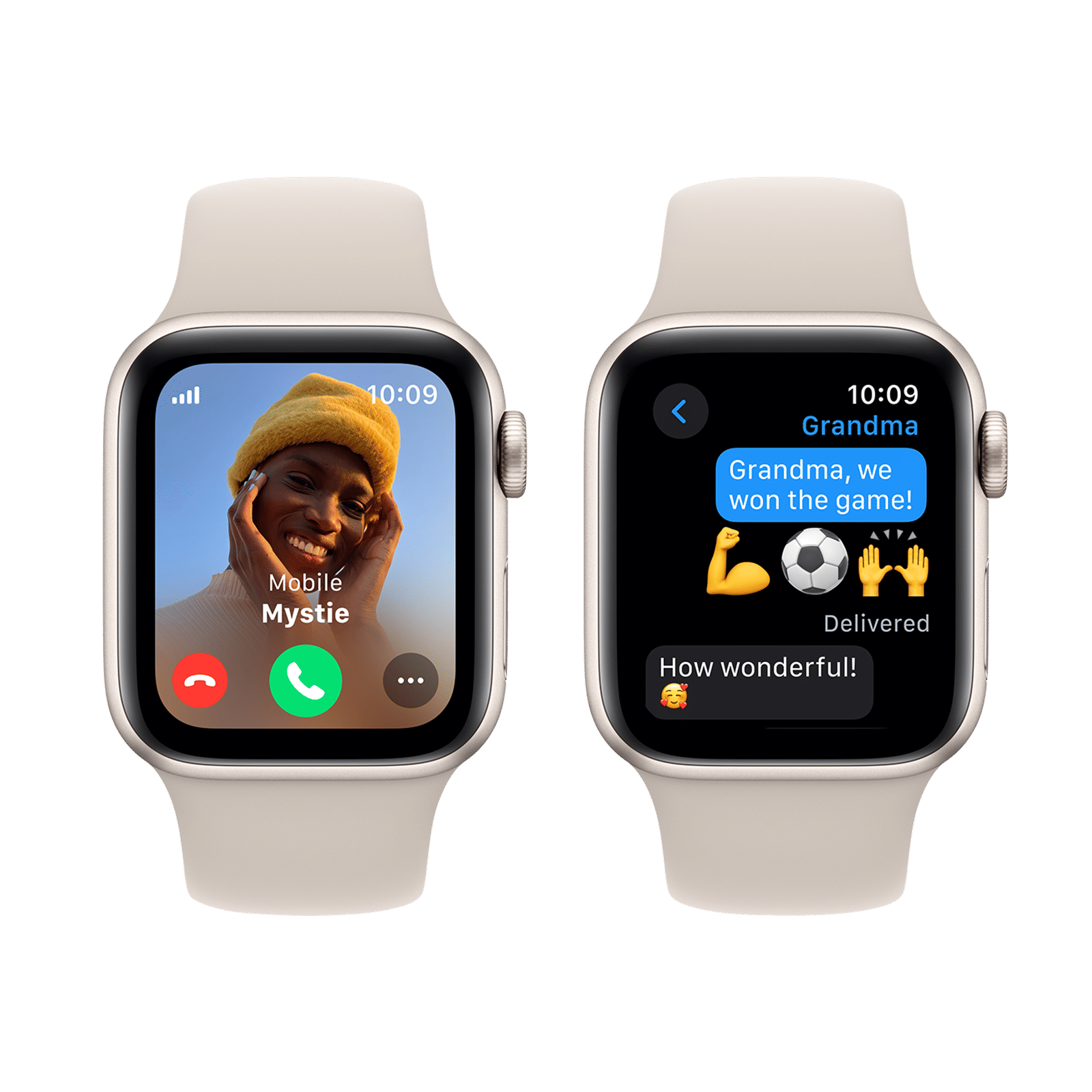 Apple Watch SE GPS+Cellular with Starlight Sport Band - S/M (40mm Display, Starlight Aluminium Case)_4