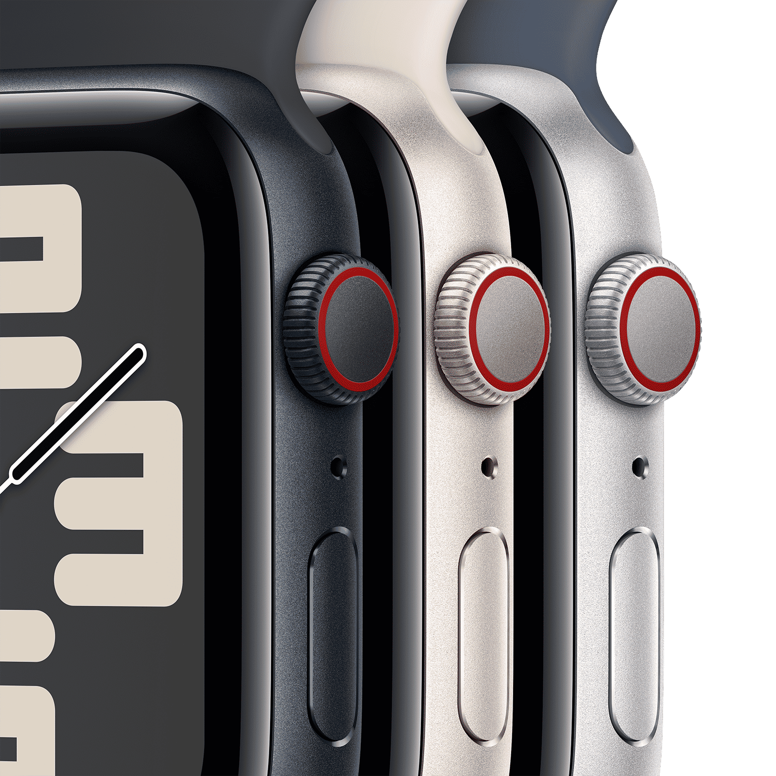 Apple Watch SE GPS+Cellular with Midnight Sport Band - M/L (40mm Display, Midnight Aluminium Case)_3