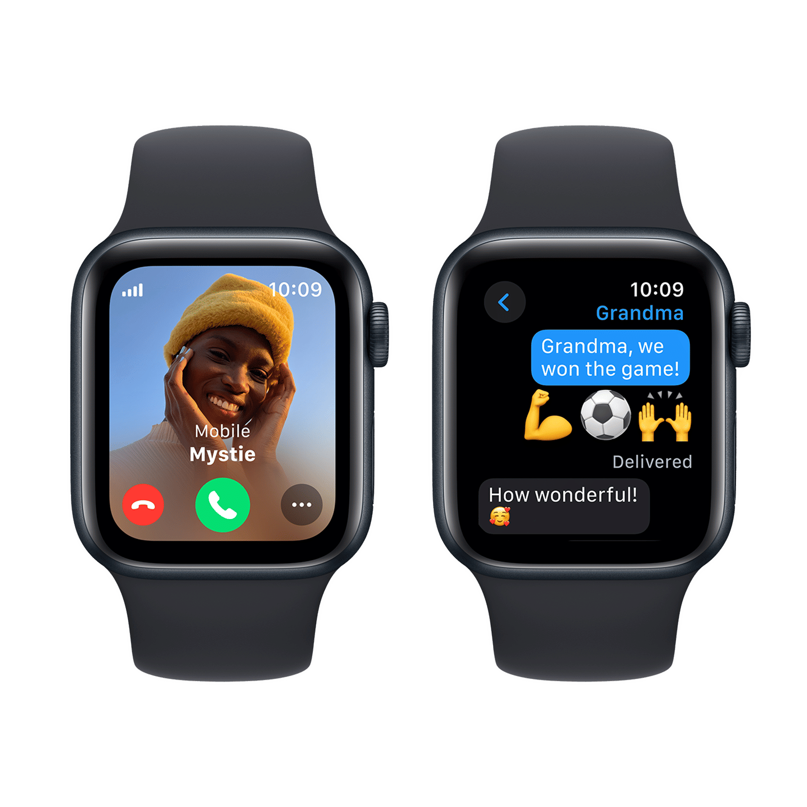 Apple Watch SE GPS+Cellular with Midnight Sport Band - M/L (40mm Display, Midnight Aluminium Case)_4