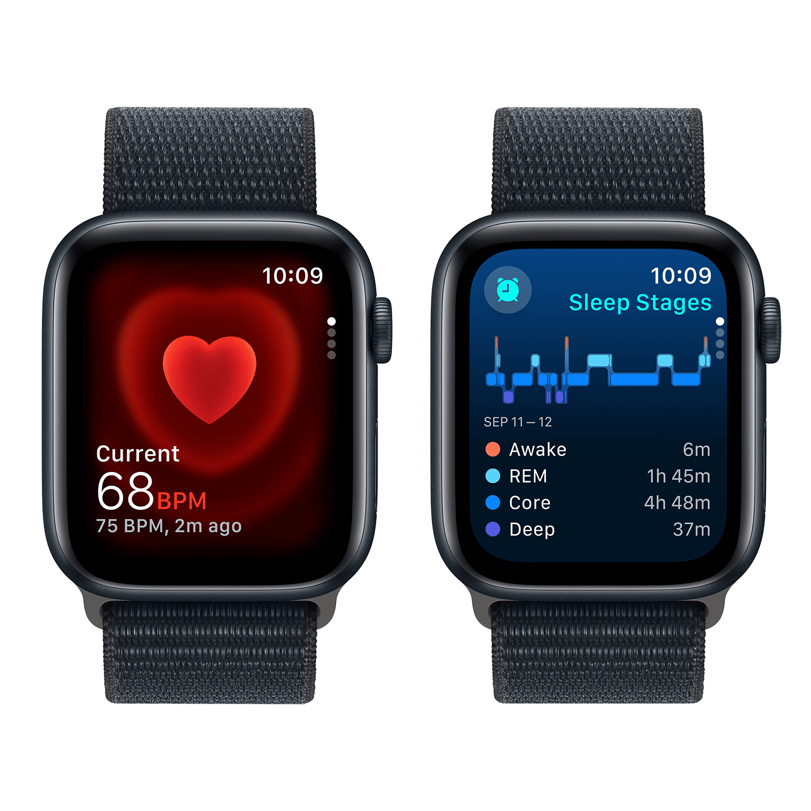 Apple Watch SE GPS+Cellular with Midnight Sport Loop - M/L (44mm Display, Midnight Aluminium Case) Apple Watch SE GPS+Cellular with Midnight Sport Loop - M/L (44mm Display, Midnight Aluminium Case)_5
