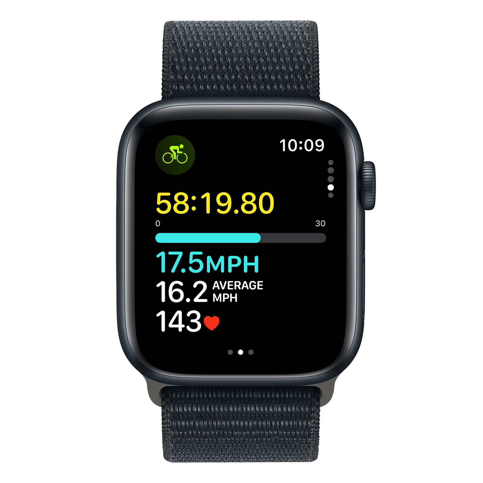 Apple Watch SE GPS+Cellular with Midnight Sport Loop - M/L (44mm Display, Midnight Aluminium Case) Apple Watch SE GPS+Cellular with Midnight Sport Loop - M/L (44mm Display, Midnight Aluminium Case)_6