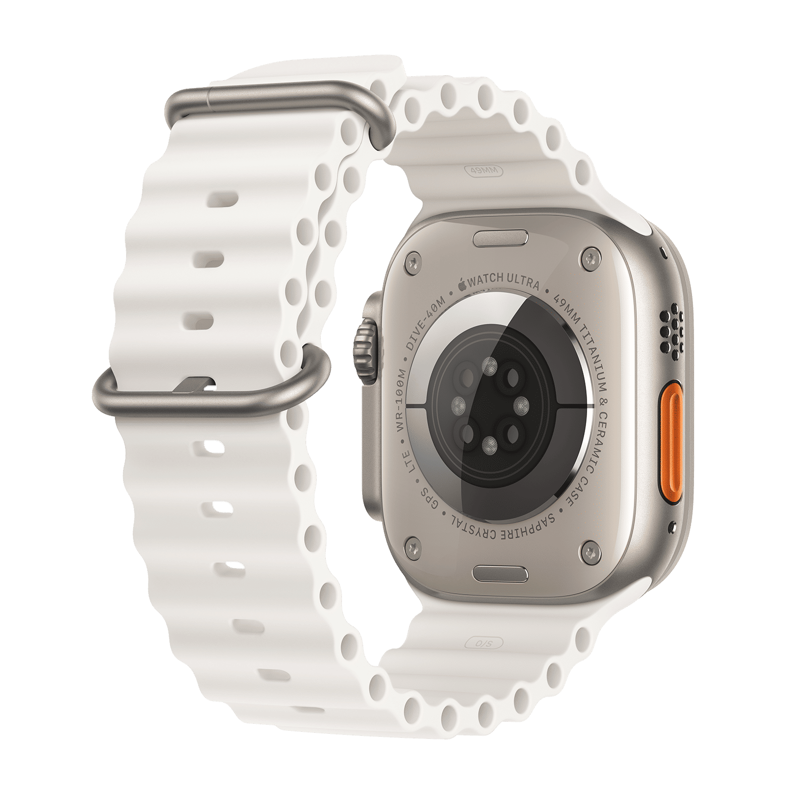 Apple Watch Ultra 2 GPS+Cellular with White Ocean Band - M/L (49mm Display, Titanium Case) Apple Watch Ultra 2 GPS+Cellular with White Ocean Band - M/L (49mm Display, Titanium Case)_3
