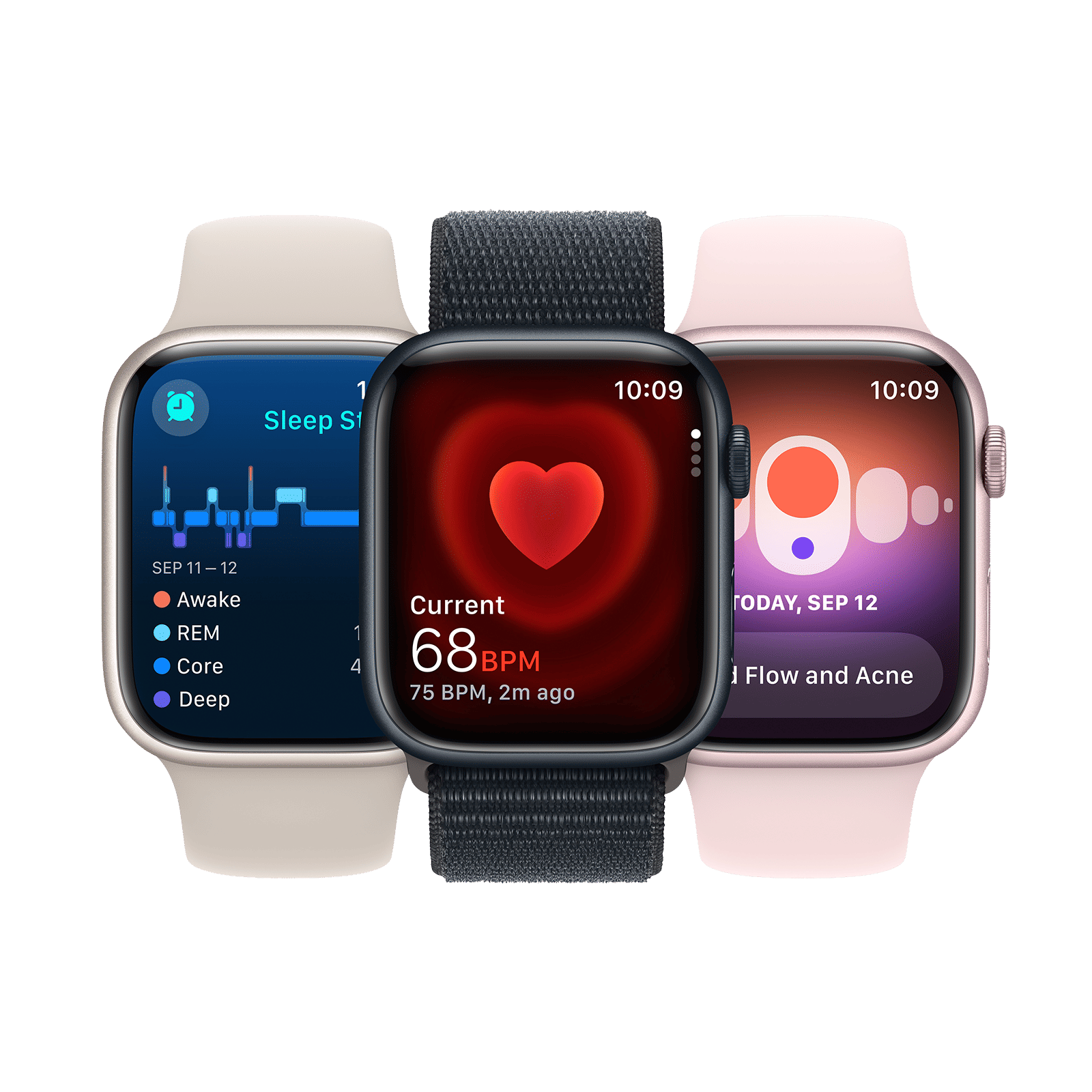 Apple Watch Series 9 GPS with Starlight Sport Loop - S/M (41mm Display, Starlight Aluminium Case) Apple Watch Series 9 GPS with Starlight Sport Loop - S/M (41mm Display, Starlight Aluminium Case)_7