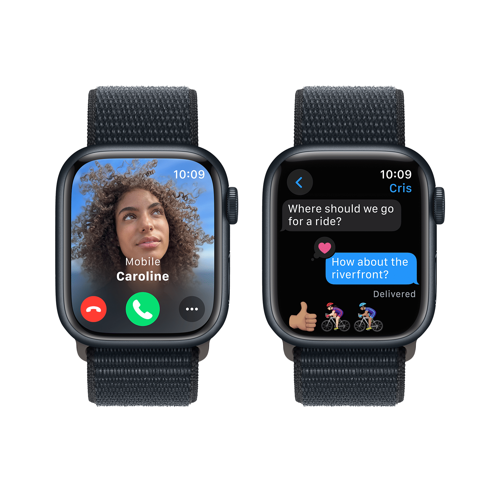 Apple Watch Series 9 GPS with Midnight Sport Loop - S/M (41mm Display, Midnight Aluminium Case) Apple Watch Series 9 GPS with Midnight Sport Loop - S/M (41mm Display, Midnight Aluminium Case)_6