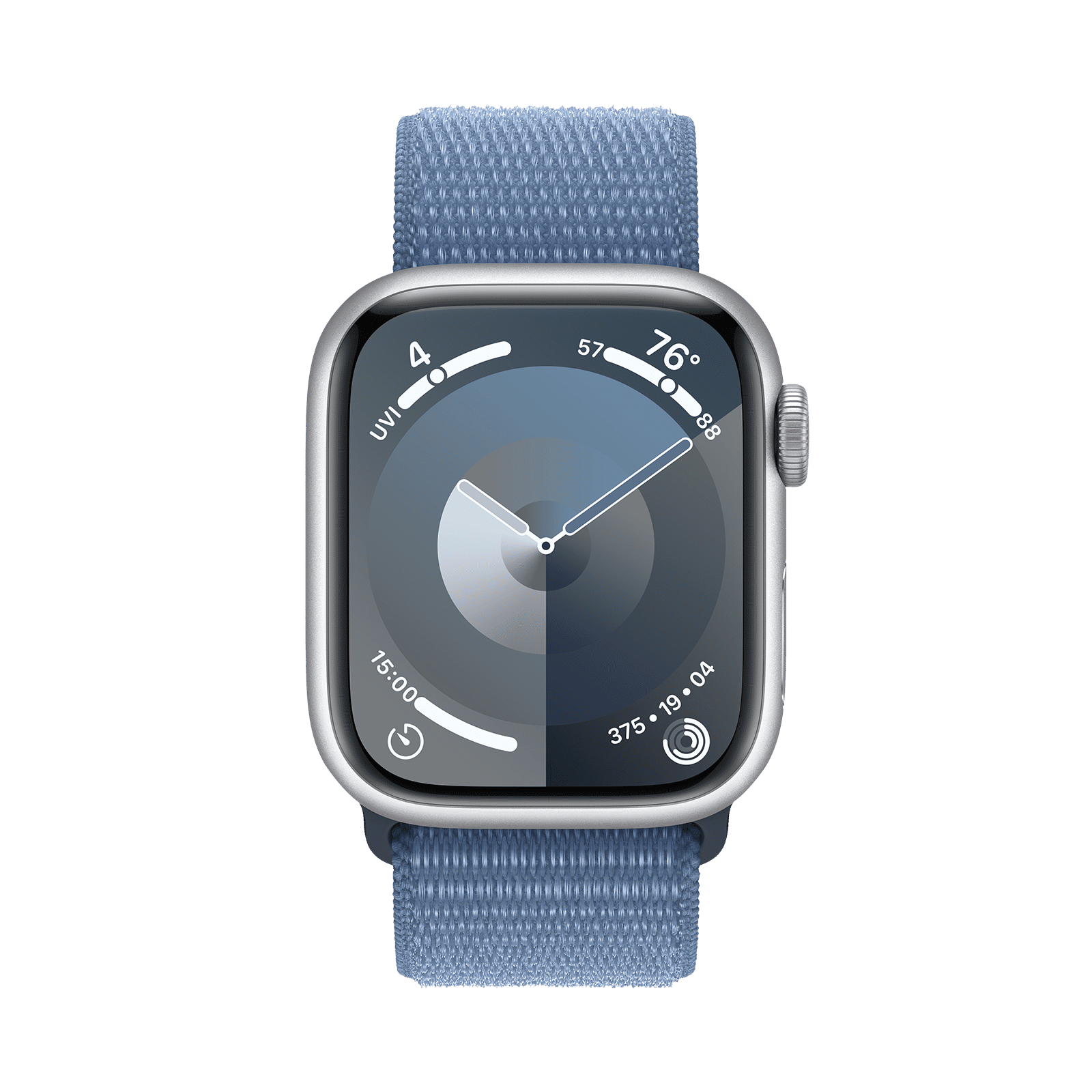 Apple Watch Series 9 GPS with Winter Blue Sport Loop - S/M (41mm Display, Silver Aluminium Case) Apple Watch Series 9 GPS with Winter Blue Sport Loop - S/M (41mm Display, Silver Aluminium Case)_2