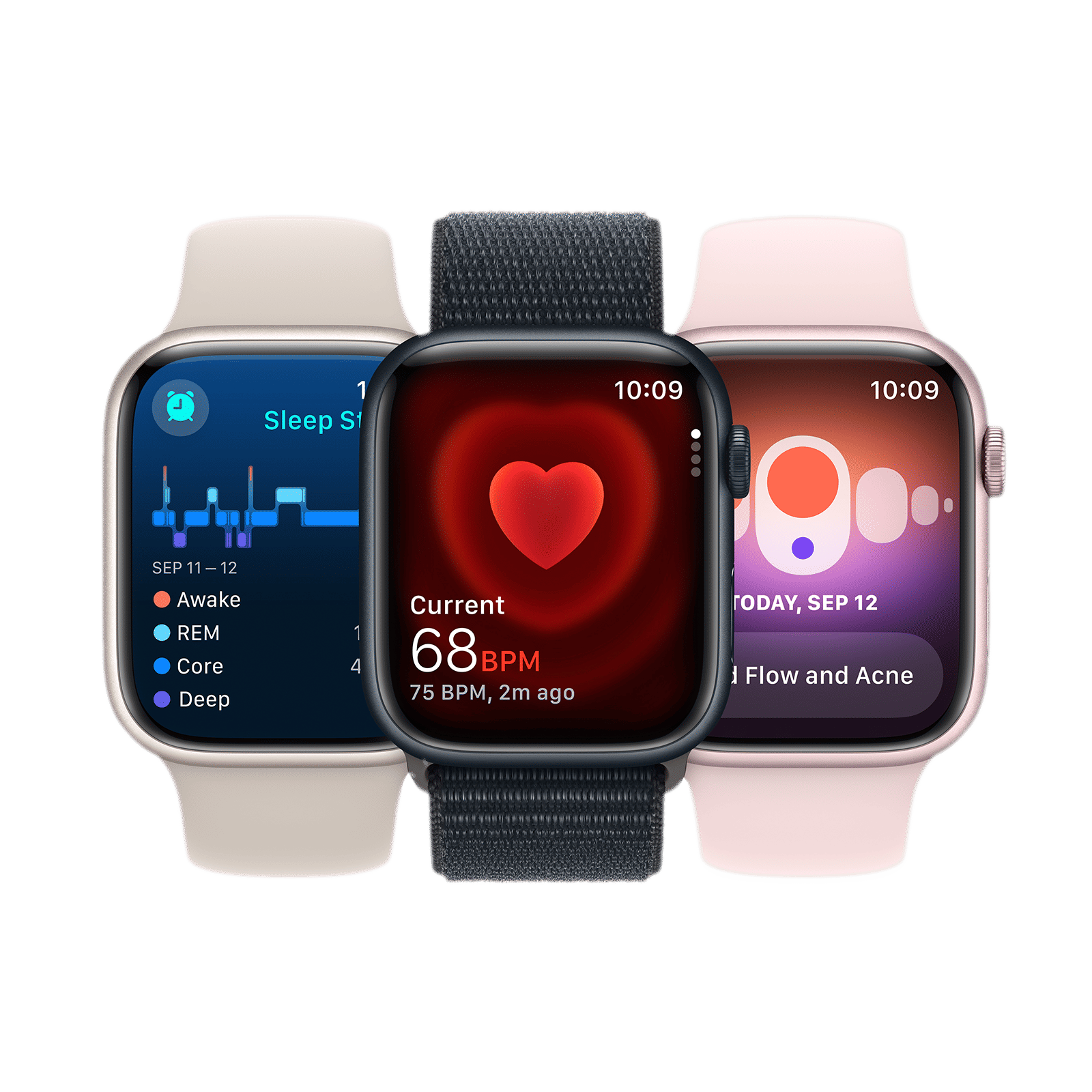 Apple Watch Series 9 GPS with Light Pink Sport Band - S/M (41mm Display, Pink Aluminium Case) Apple Watch Series 9 GPS with Light Pink Sport Band - S/M (41mm Display, Pink Aluminium Case)_7