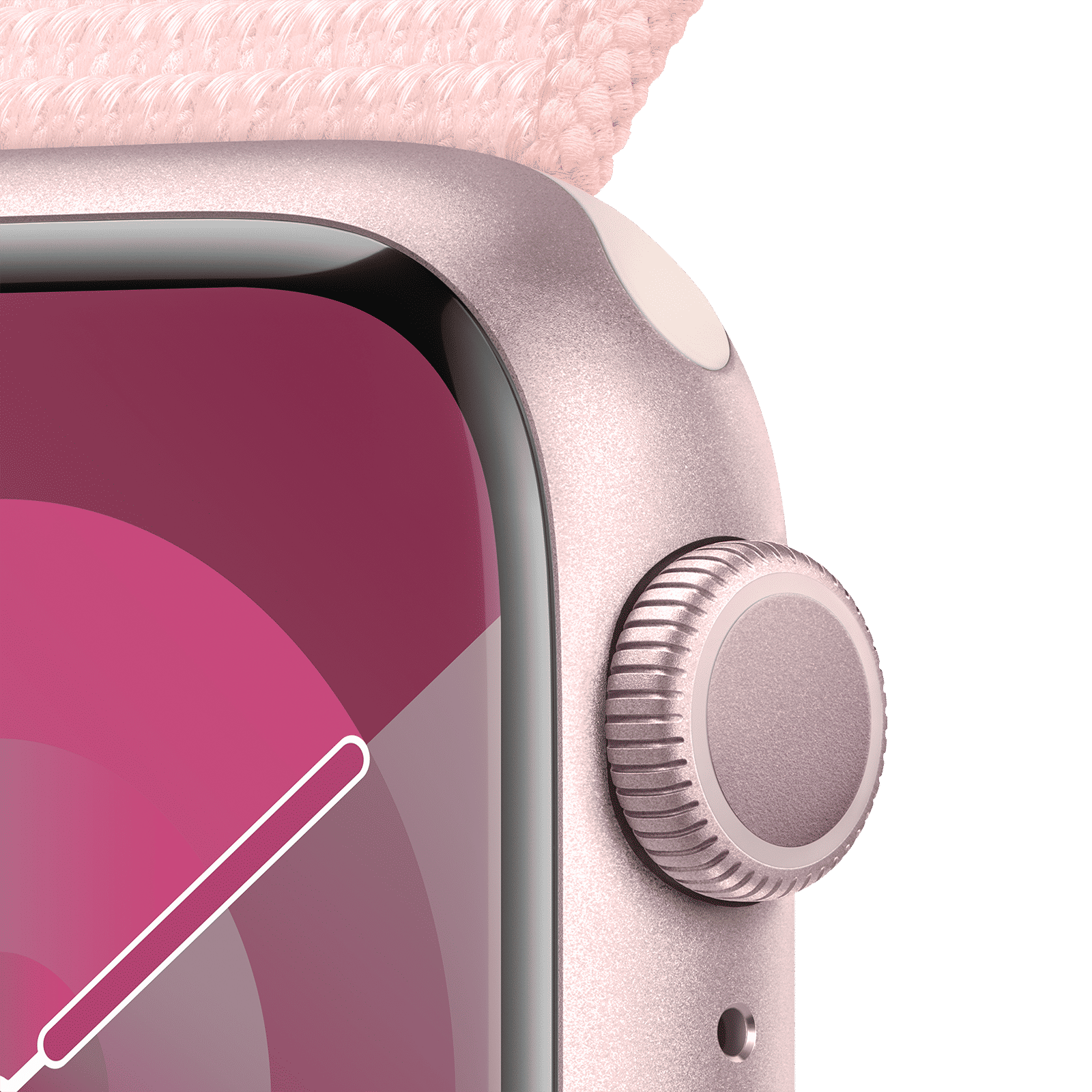 Apple Watch Series 9 GPS with Light Pink Sport Loop - S/M (41mm Display, Pink Aluminium Case) Apple Watch Series 9 GPS with Light Pink Sport Loop - S/M (41mm Display, Pink Aluminium Case)_3