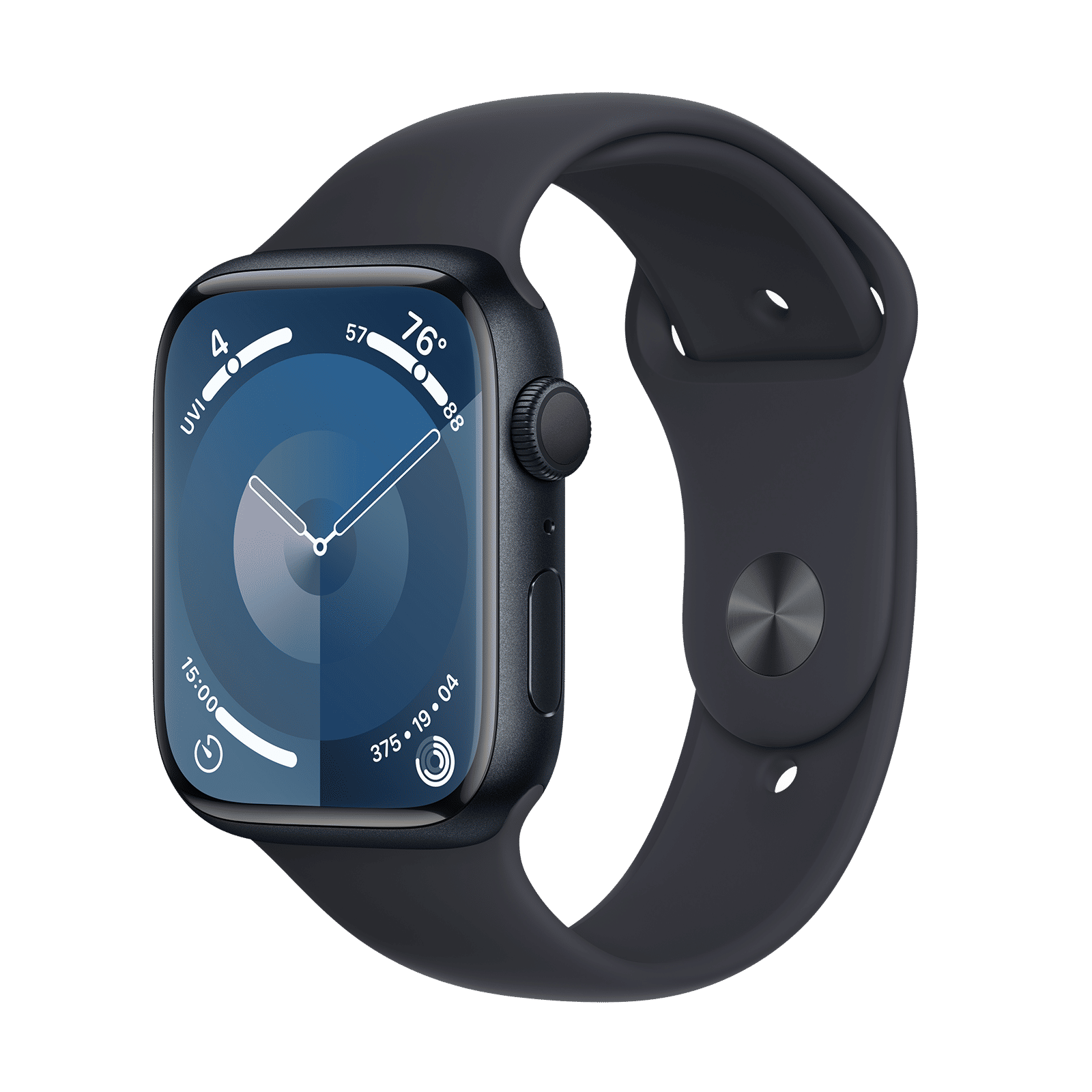 Apple Watch Series 9 GPS with Midnight Sport Band - S/M (45mm Display, Midnight Aluminium Case) Apple Watch Series 9 GPS with Midnight Sport Band - S/M (45mm Display, Midnight Aluminium Case)_1