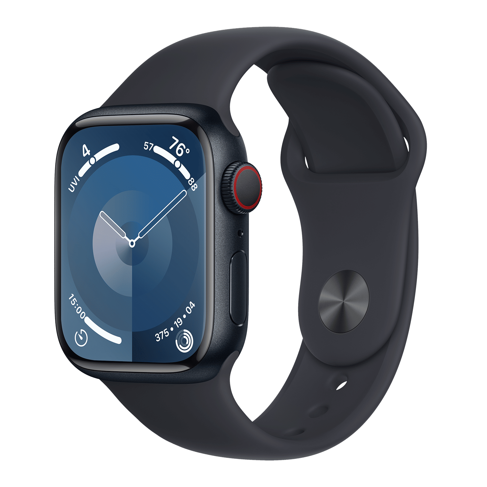 Apple Watch Series 9 GPS+Cellular with Midnight Sport Band - S/M (41mm Display, Midnight Aluminium Case) Apple Watch Series 9 GPS+Cellular with Midnight Sport Band - S/M (41mm Display, Midnight Aluminium Case)_1