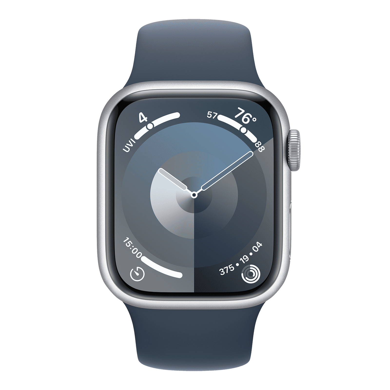 Apple Watch Series 9 GPS+Cellular with Storm Blue Sport Band - S/M (41mm Display, Silver Aluminium Case) Apple Watch Series 9 GPS+Cellular with Storm Blue Sport Band - S/M (41mm Display, Silver Aluminium Case)_2