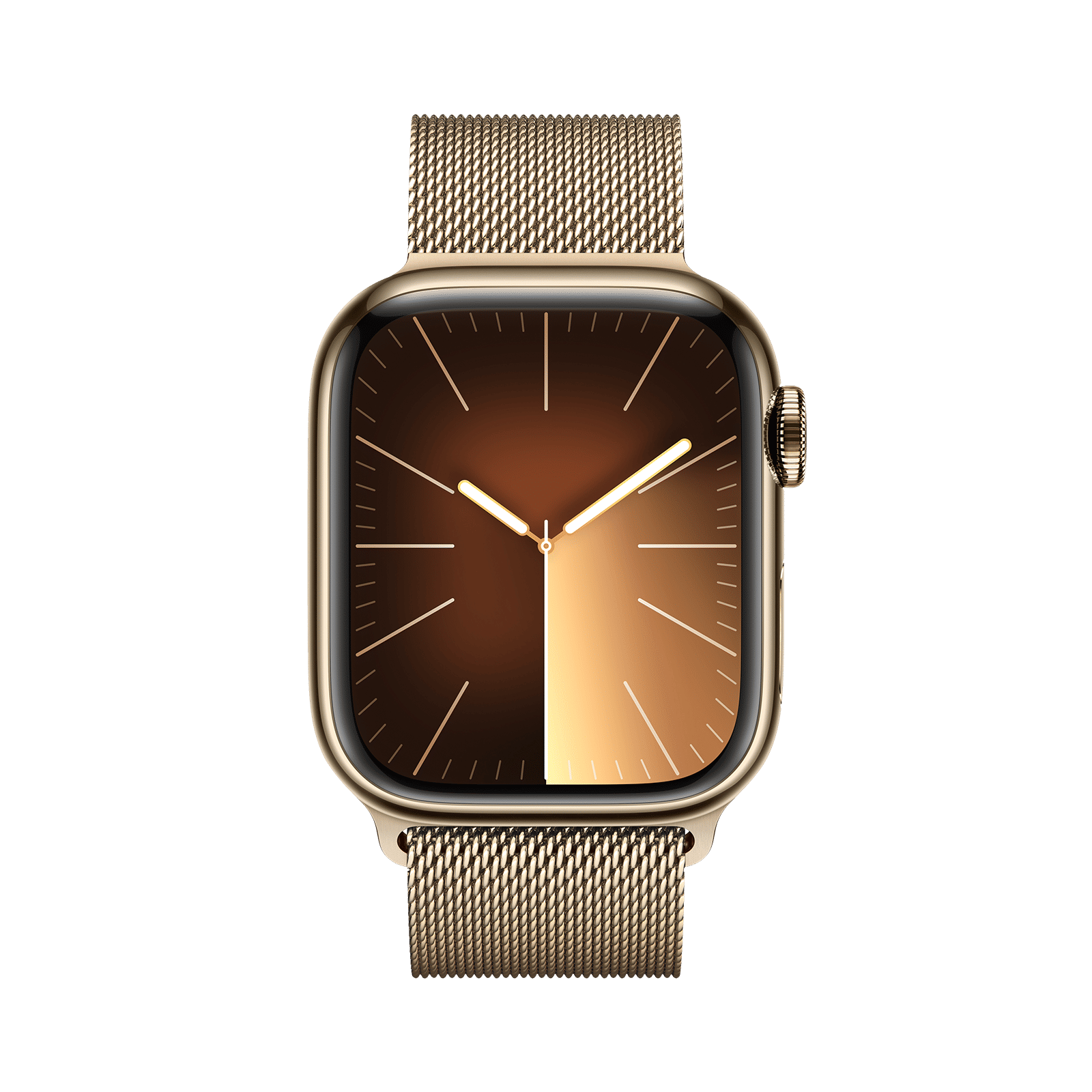 Apple Watch Series 9 GPS+Cellular with Gold Milanese Loop - S/M (41mm Display, Gold Stainless Steel Case)_2