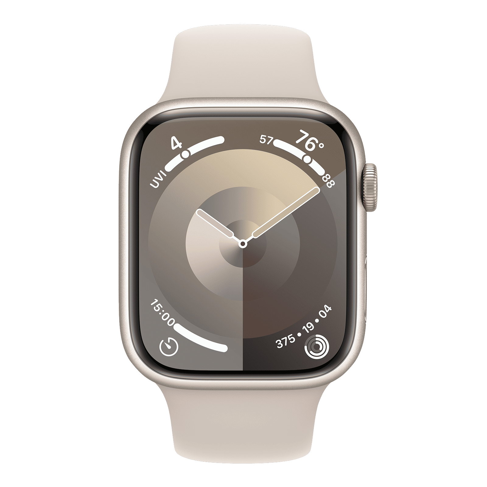 Apple Watch Series 9 GPS+Cellular with Starlight Sport Band - S/M (45mm Display, Starlight Aluminium Case)_2