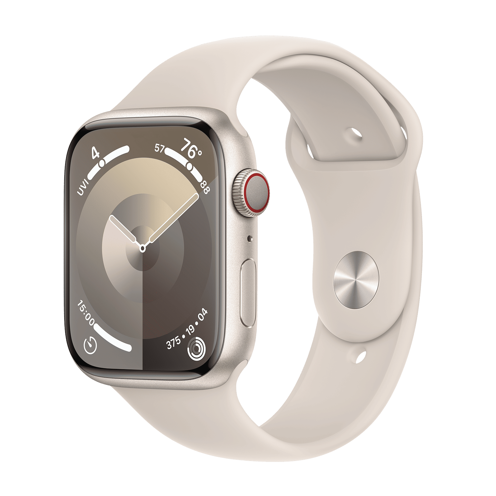 Apple Watch Series 9 GPS+Cellular with Starlight Sport Band - M/L (45mm Display, Starlight Aluminium Case) Apple Watch Series 9 GPS+Cellular with Starlight Sport Band - M/L (45mm Display, Starlight Aluminium Case)_1