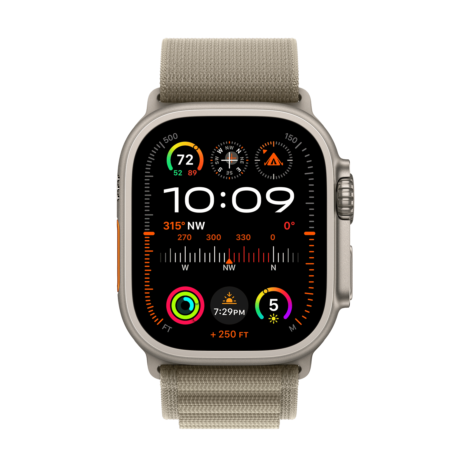 Apple Watch Ultra 2 GPS+Cellular with Olive Alpine Loop - M/L (49mm Display, Titanium Case) Apple Watch Ultra 2 GPS+Cellular with Olive Alpine Loop - M/L (49mm Display, Titanium Case)_2