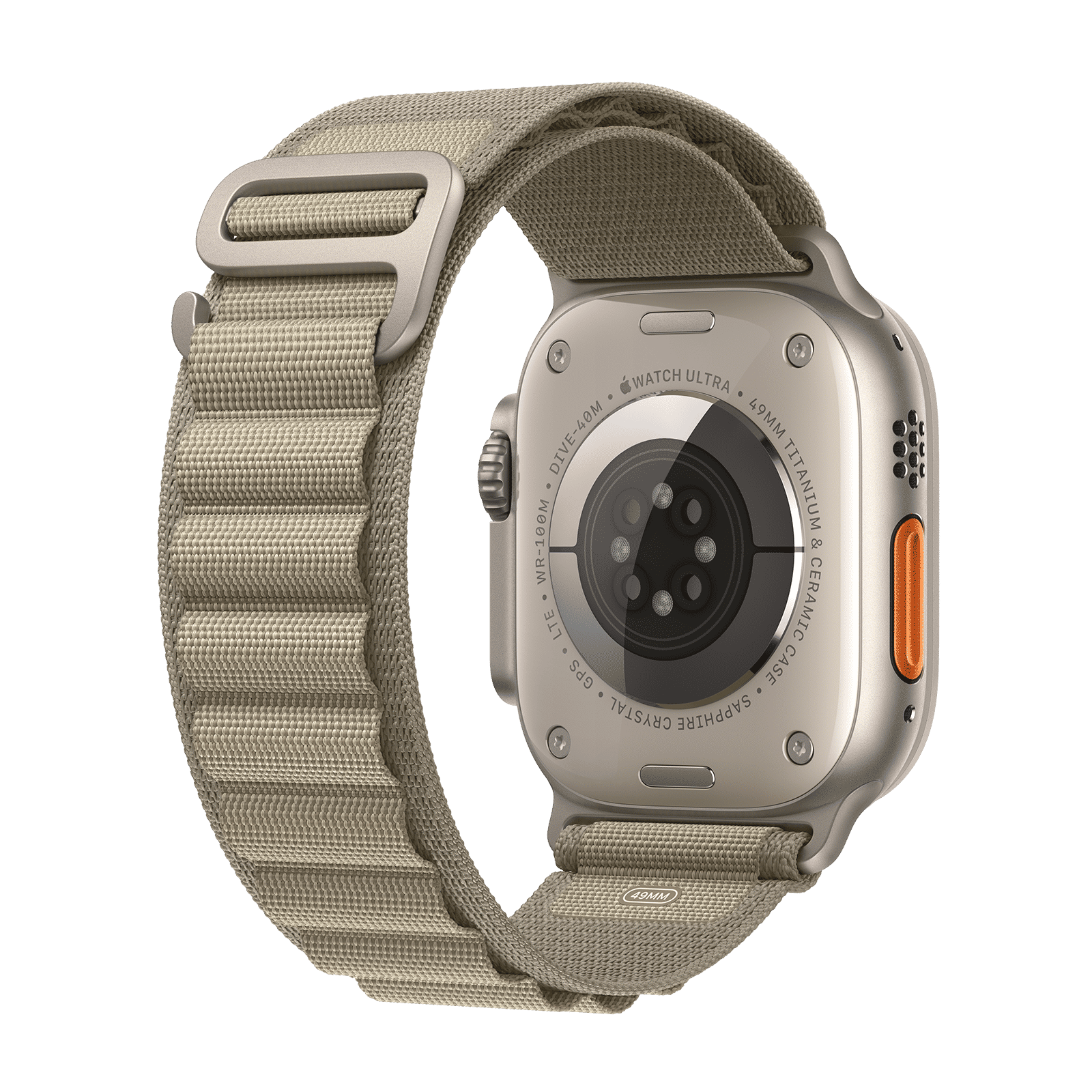 Apple Watch Ultra 2 GPS+Cellular with Olive Alpine Loop - M/L (49mm Display, Titanium Case) Apple Watch Ultra 2 GPS+Cellular with Olive Alpine Loop - M/L (49mm Display, Titanium Case)_3