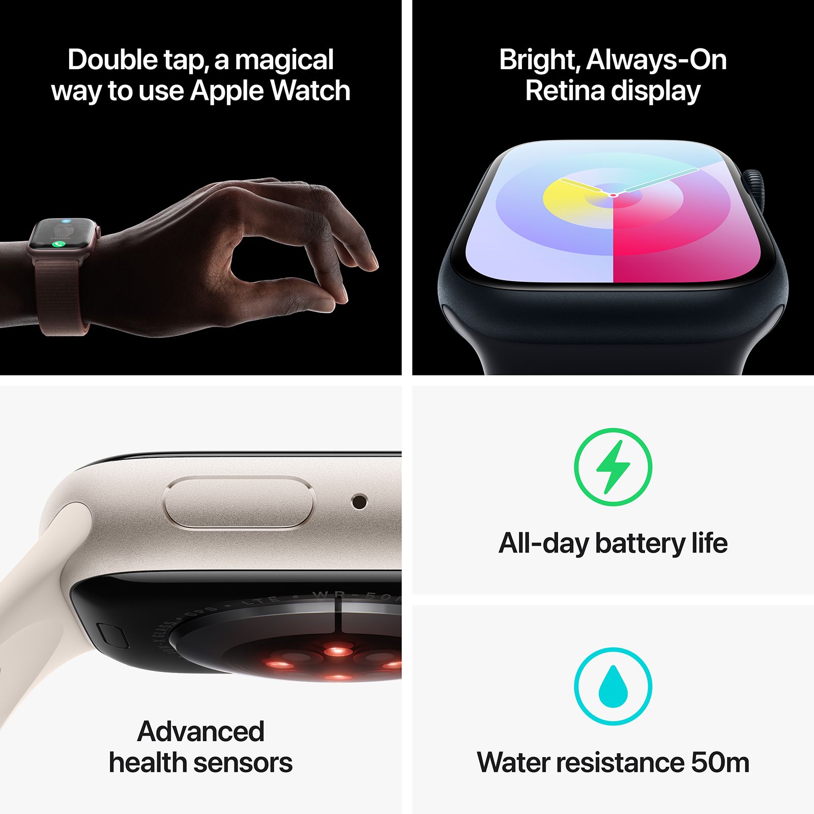 Apple Watch Series 9 GPS+Cellular with Storm Blue Sport Band - M/L (45mm Display, Silver Aluminium Case) Apple Watch Series 9 GPS+Cellular with Storm Blue Sport Band - M/L (45mm Display, Silver Aluminium Case)_9