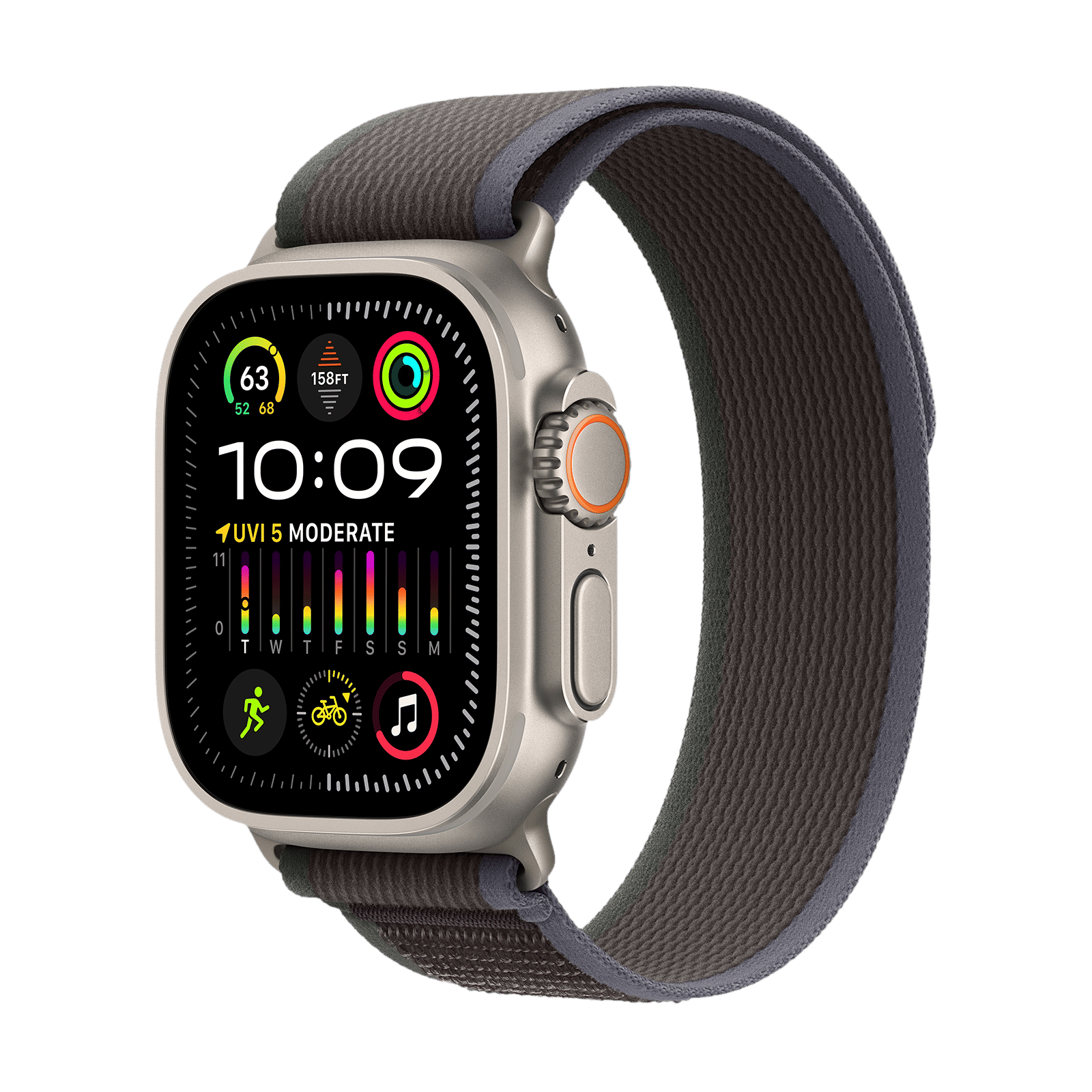 Apple Watch Ultra 2 GPS+Cellular with Blue/Black Trail Loop - M/L (49mm Display, Titanium Case) Apple Watch Ultra 2 GPS+Cellular with Blue/Black Trail Loop - M/L (49mm Display, Titanium Case)_1