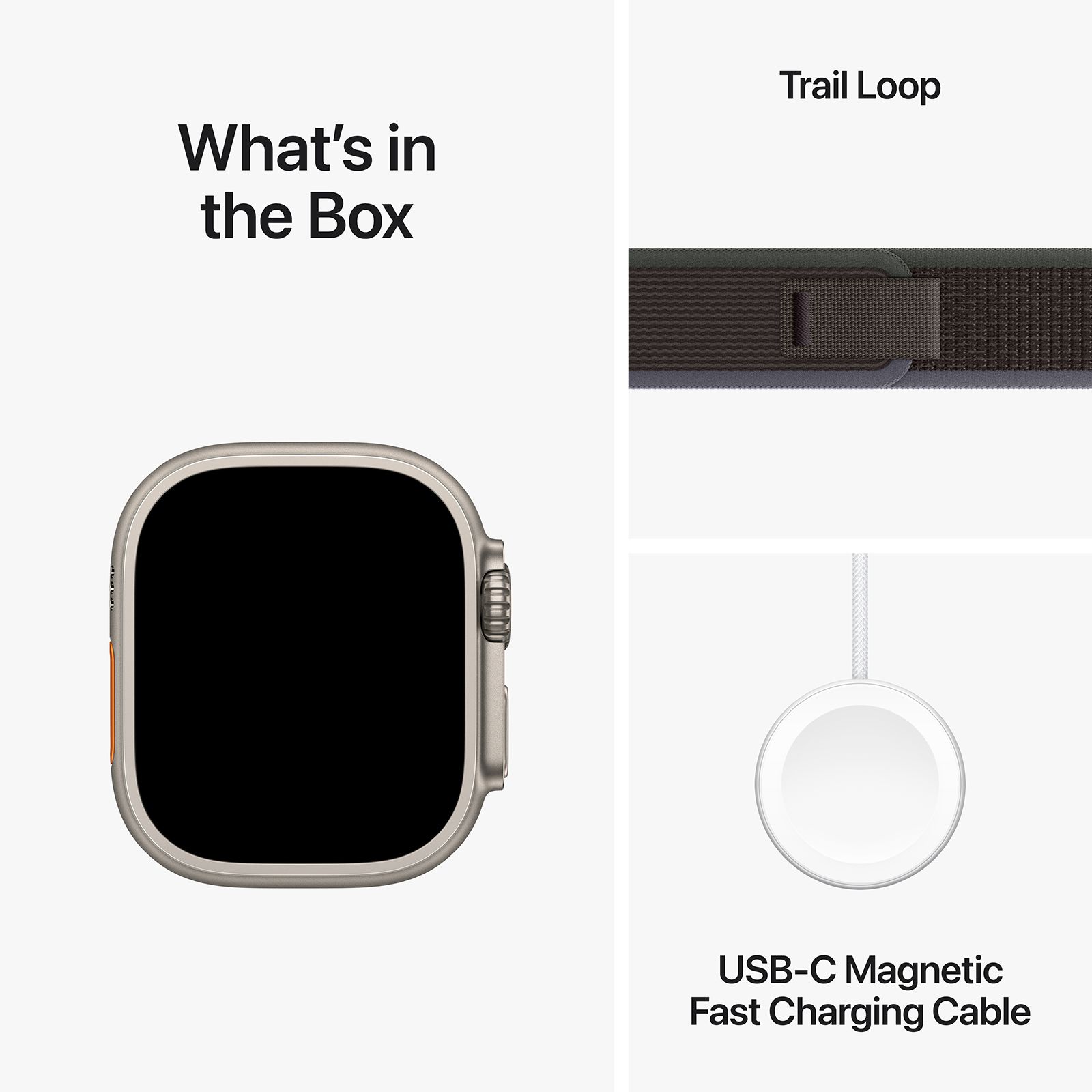 Apple Watch Ultra 2 GPS+Cellular with Blue/Black Trail Loop - M/L (49mm Display, Titanium Case) Apple Watch Ultra 2 GPS+Cellular with Blue/Black Trail Loop - M/L (49mm Display, Titanium Case)_9