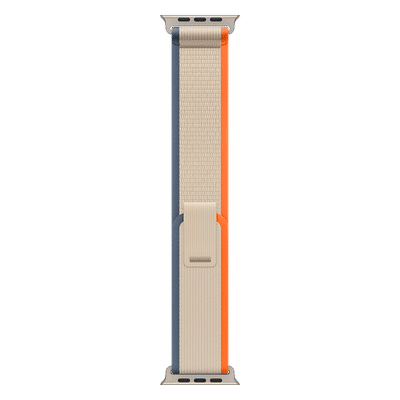 Apple Polyester, Spandex & Nylon Trail Loop for Apple (44mm / 45mm / 49mm, M/L) (Ultra-Thin & Lightweight, Orange & Beige)