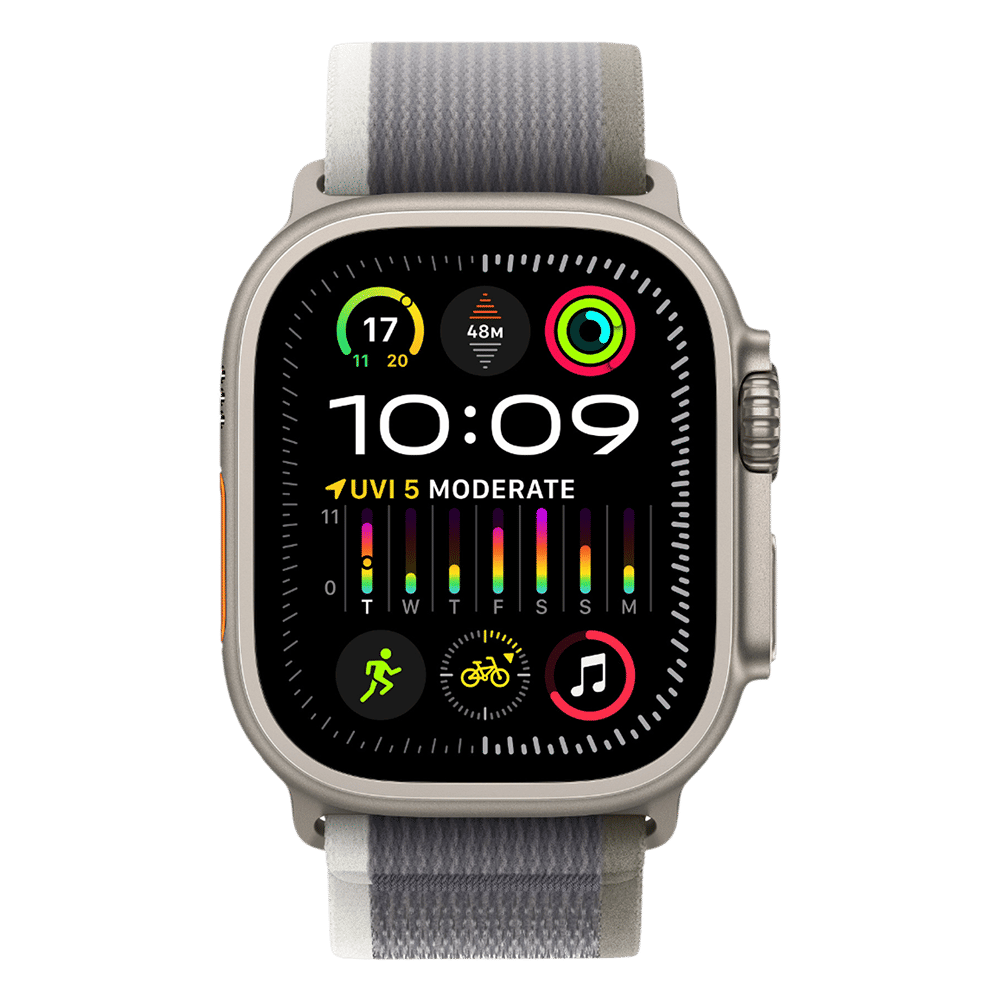 Apple Polyester, Spandex & Nylon Trail Loop for Apple iWatch (44mm / 45mm / 49mm, M/L) (Ultra-Thin & Lightweight, Green & Grey) Apple Polyester, Spandex & Nylon Trail Loop for Apple iWatch (44mm / 45mm / 49mm, M/L) (Ultra-Thin & Lightweight, Green & Grey)_3