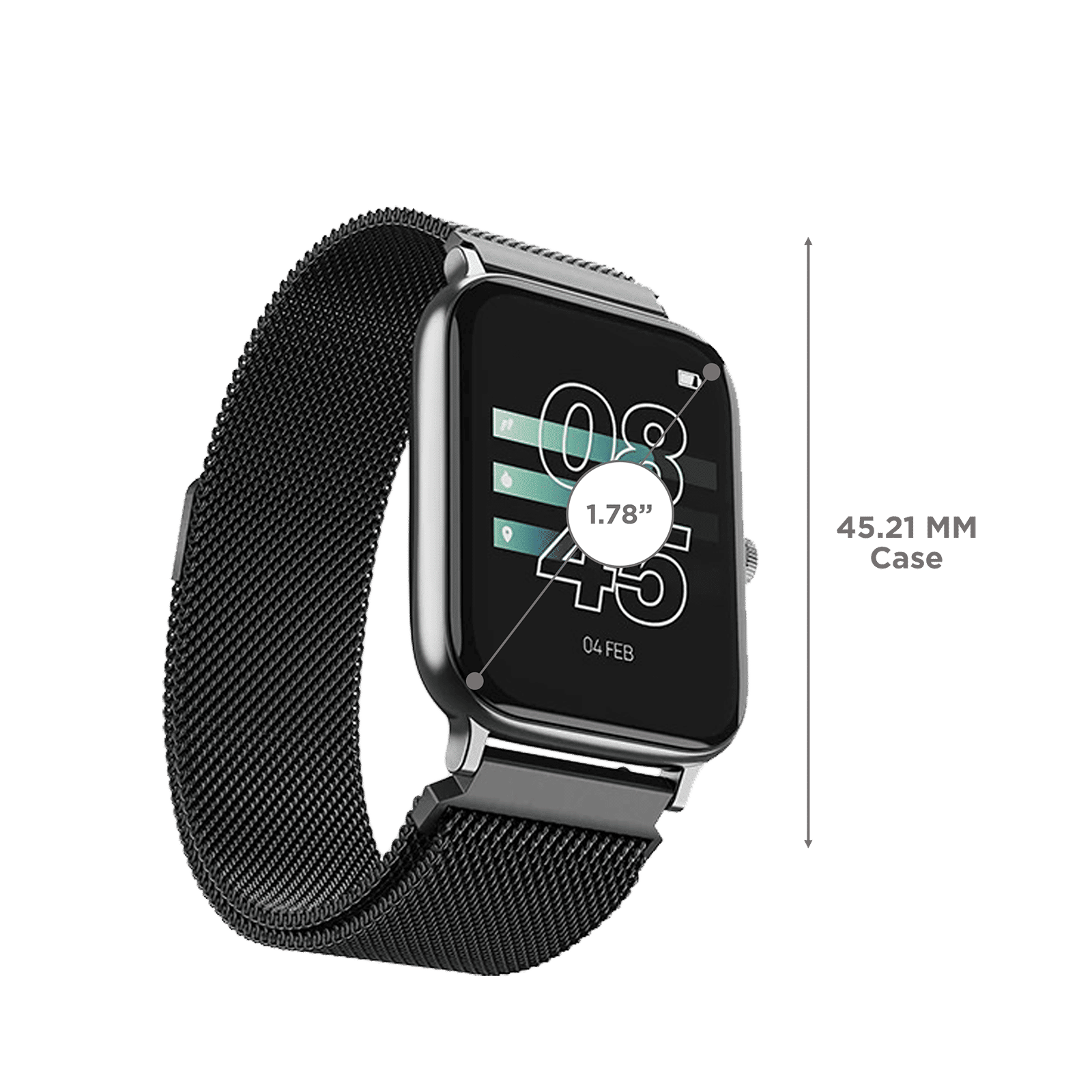 boAt Storm Pro Call Smartwatch with Bluetooth Calling (45.2mm AMOLED Display, IP68 Water Resistant, Metallic Black Strap)_3