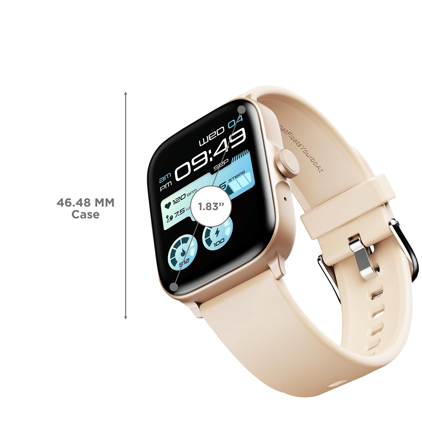 boAt Ultima Call Smartwatch with Bluetooth Calling (46.4mm HD Display, IP68 Sweat Resistant, Cherry Blossom Strap) boAt Ultima Call Smartwatch with Bluetooth Calling (46.4mm HD Display, IP68 Sweat Resistant, Cherry Blossom Strap)_3