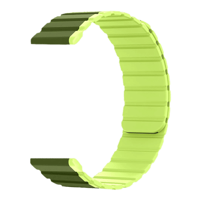 GRIPP Dual Reverser Silicon Magnetic Strap for Apple Watch Ultra 2, WatchUltra, Watch Series SE, 4, 5, 6, 7, 8, 9 & 10 (44mm / 45mm / 46mm / 49mm) (Lightweight, Military Parrot Green)